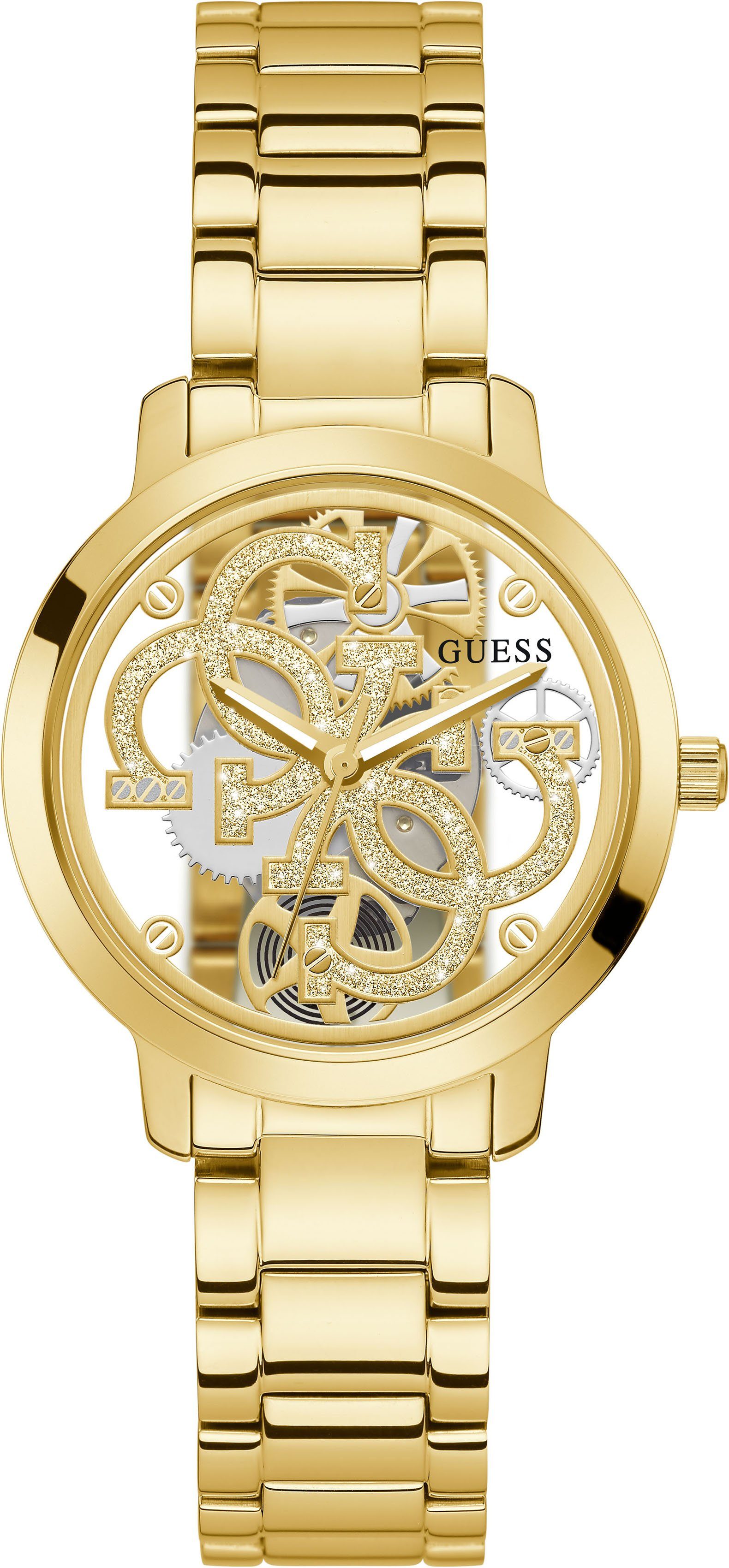 Guess Quarzuhr GW0300L2,QUATTRO CLEAR, Armbanduhr, Damenuhr