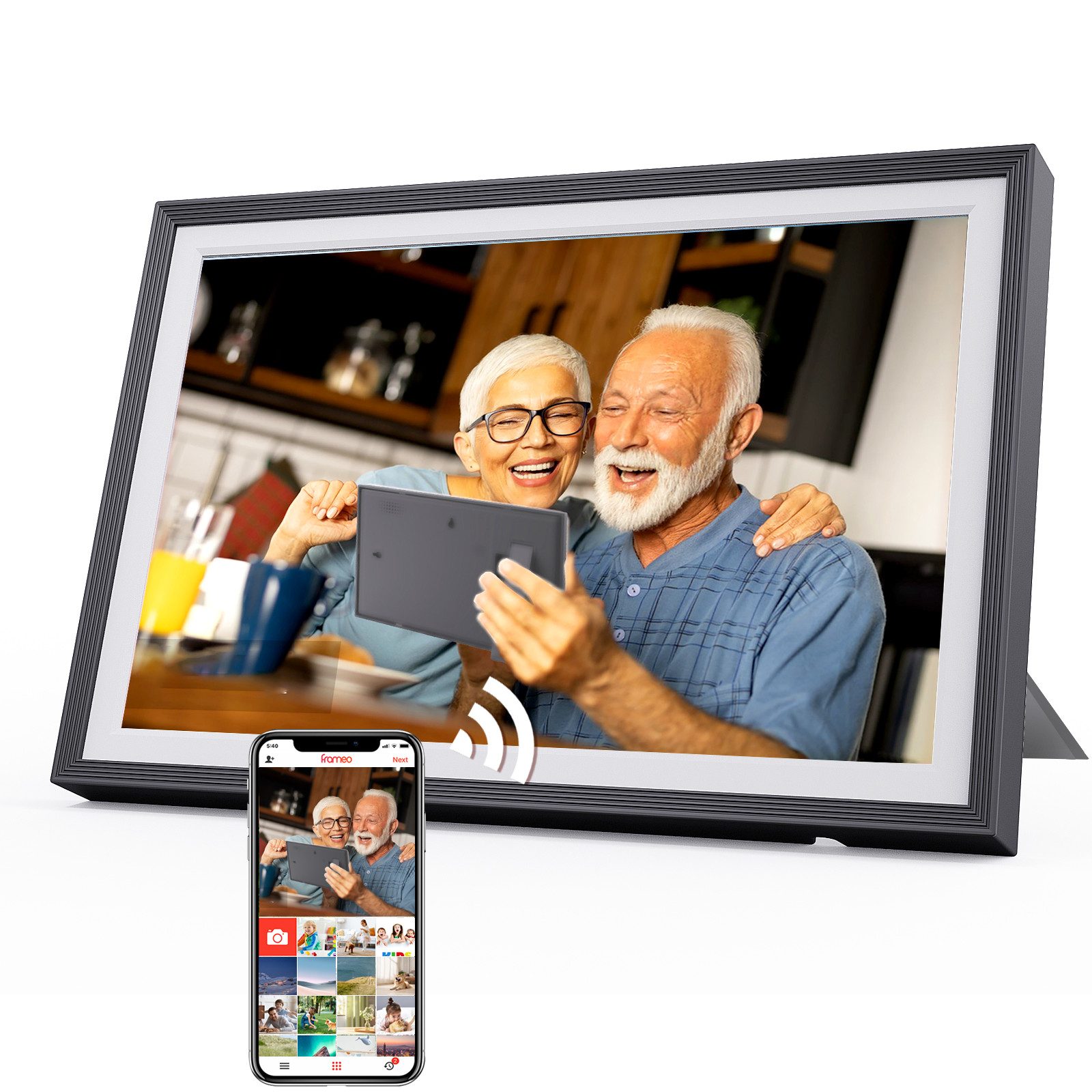 Fine Life Pro Digitaler Fotorahmen mit WiFi-Fotoübertragung. Digitaler Bild günstig online kaufen