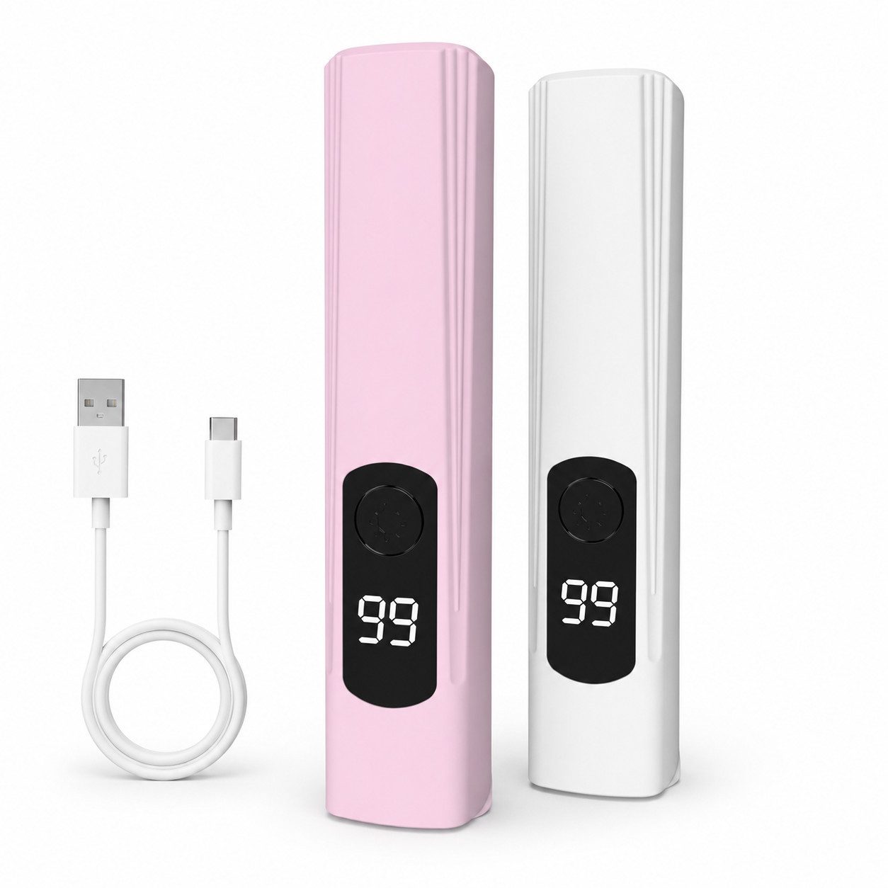 XEOOCE UVC-Leuchtmittel UV Nagellampe für Gelnägel, Wiederaufladbar, LED Lichthärtungsgerät, 3 W, LED-Modul, Packung, USB-Ladekabel, Deckt alle Nägel ab, 300-mAh-Akku