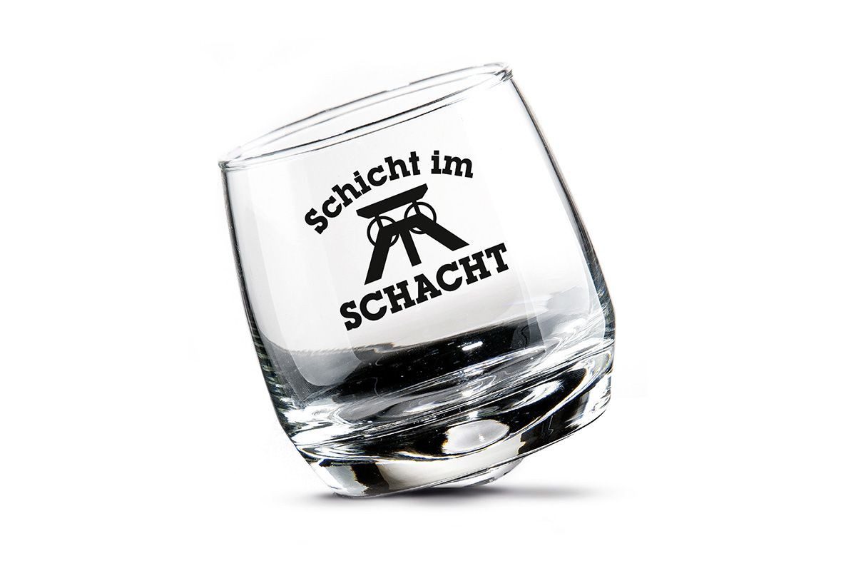 Dekoobjekt 2er Set Wackelglas Ruhrpott Schicht im Schacht - Rustikales Geschenk