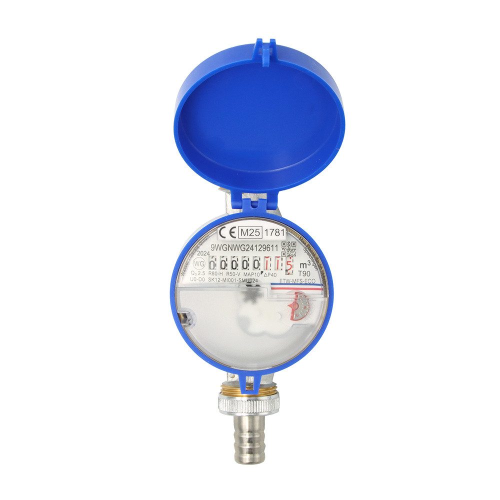 Wassergeräte Kaltwasserzähler Zapfhahnzähler mit Einstrahltechnik 3/4" 110 mm ECO TWO in ONE