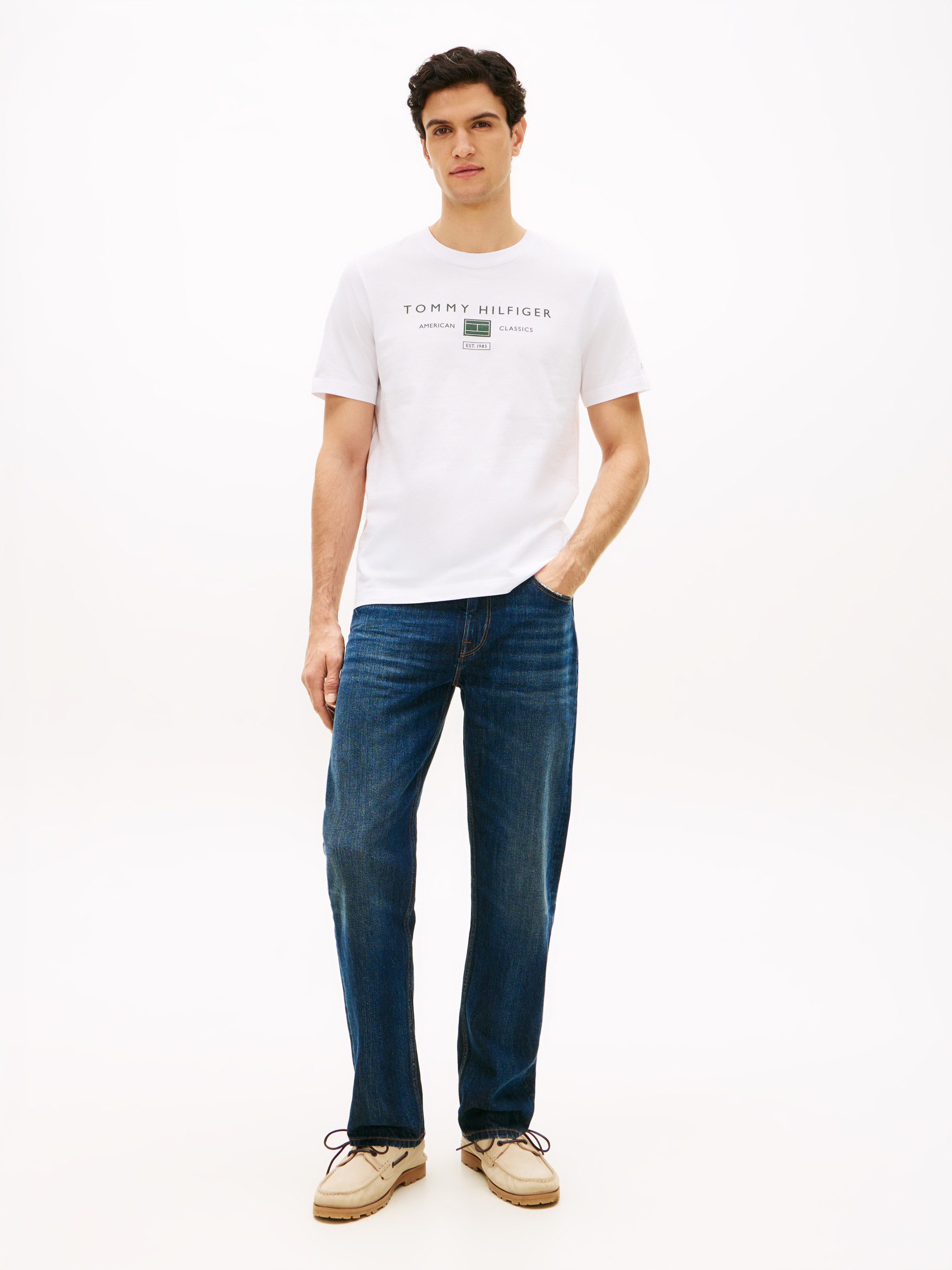 Tommy Hilfiger T-Shirt BRAND LOVE MONO STACK aus Jersey mit Logo
