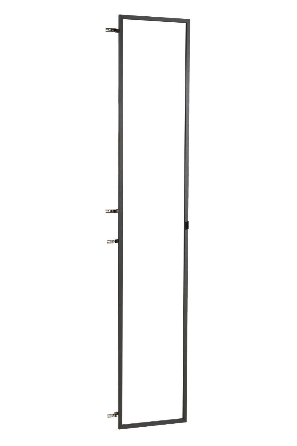 Composad Schranktür Glastür lang DISEGNO, H 210 cm, Anthrazit, Metall, (1 St), B 37 cm x H 210 cm