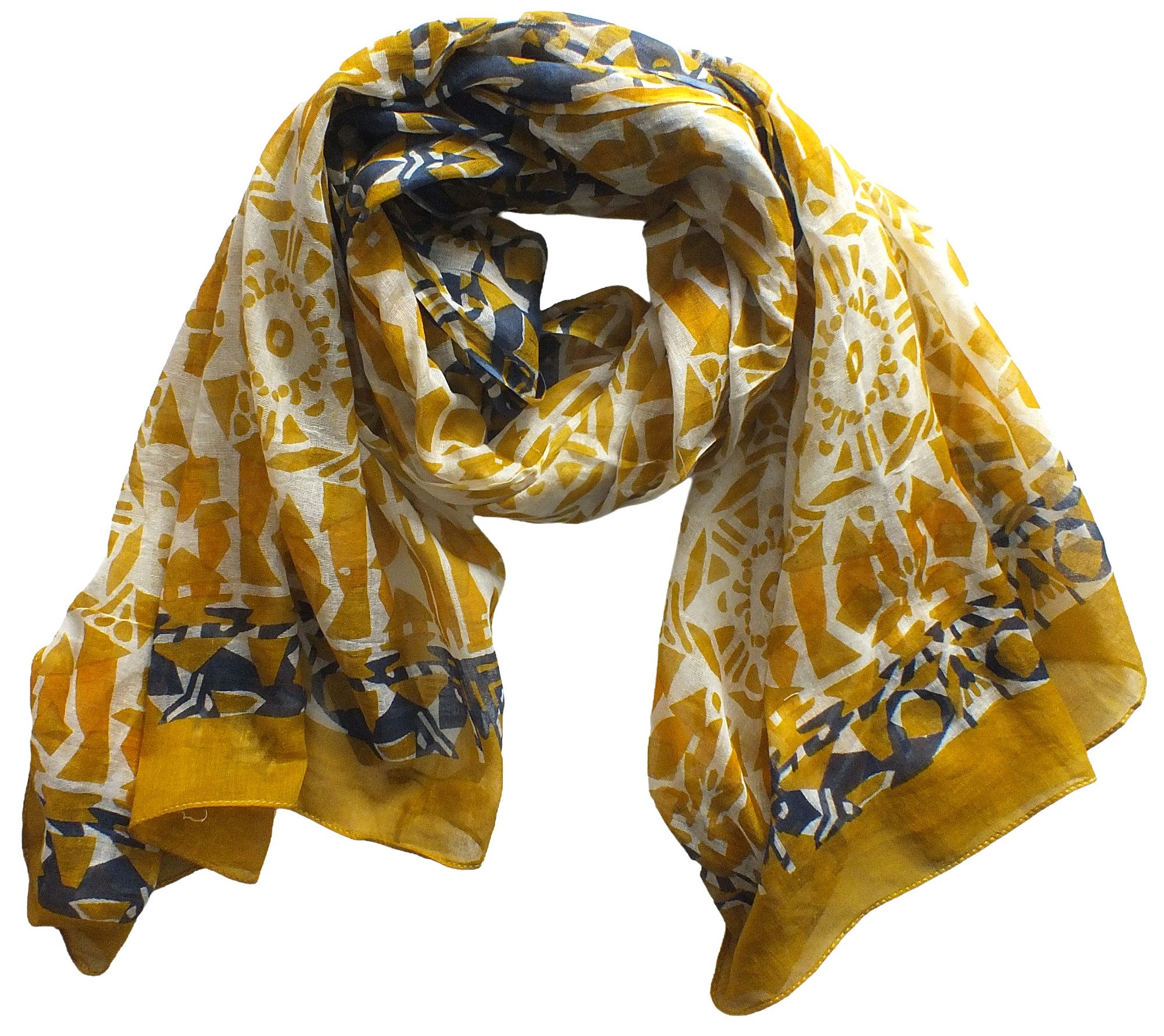 Tamaris Schal Tamaris Scarf, (1-St. 1-teilig), Damen Schal Baumwolle Ethno-Design 105x170cm