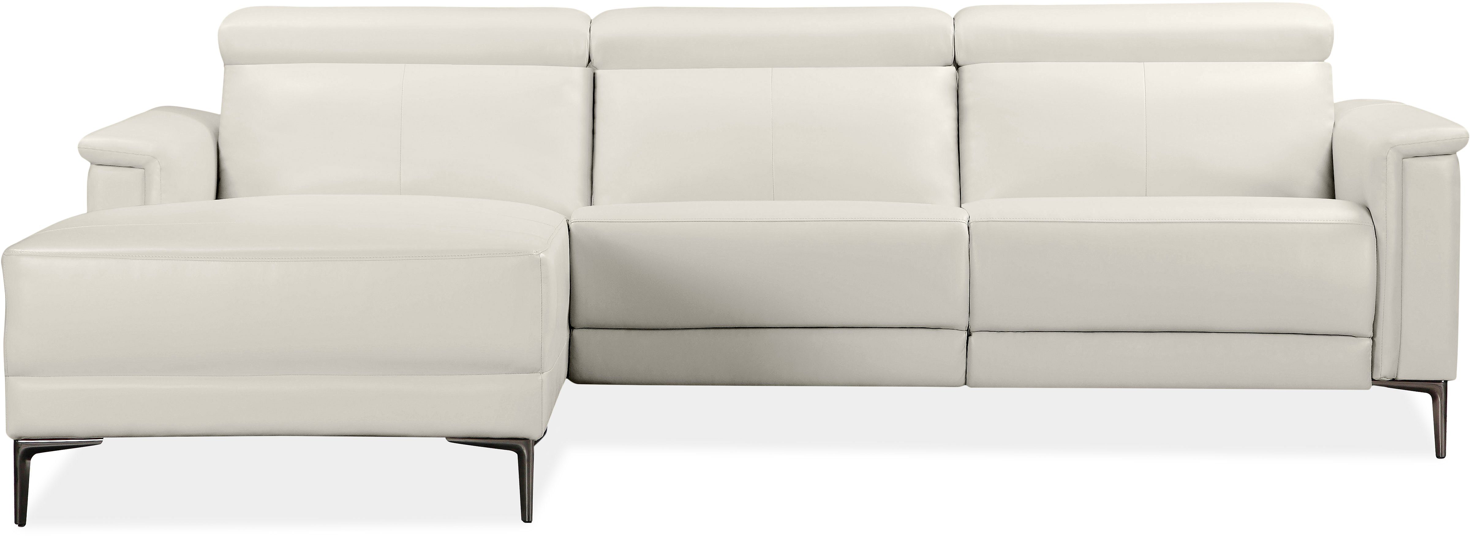 Home affaire Ecksofa Lund, L-Form, 261cm, man. o. elektr. Relaxfunktion (mit USB-A), und Kopfteilverstellung