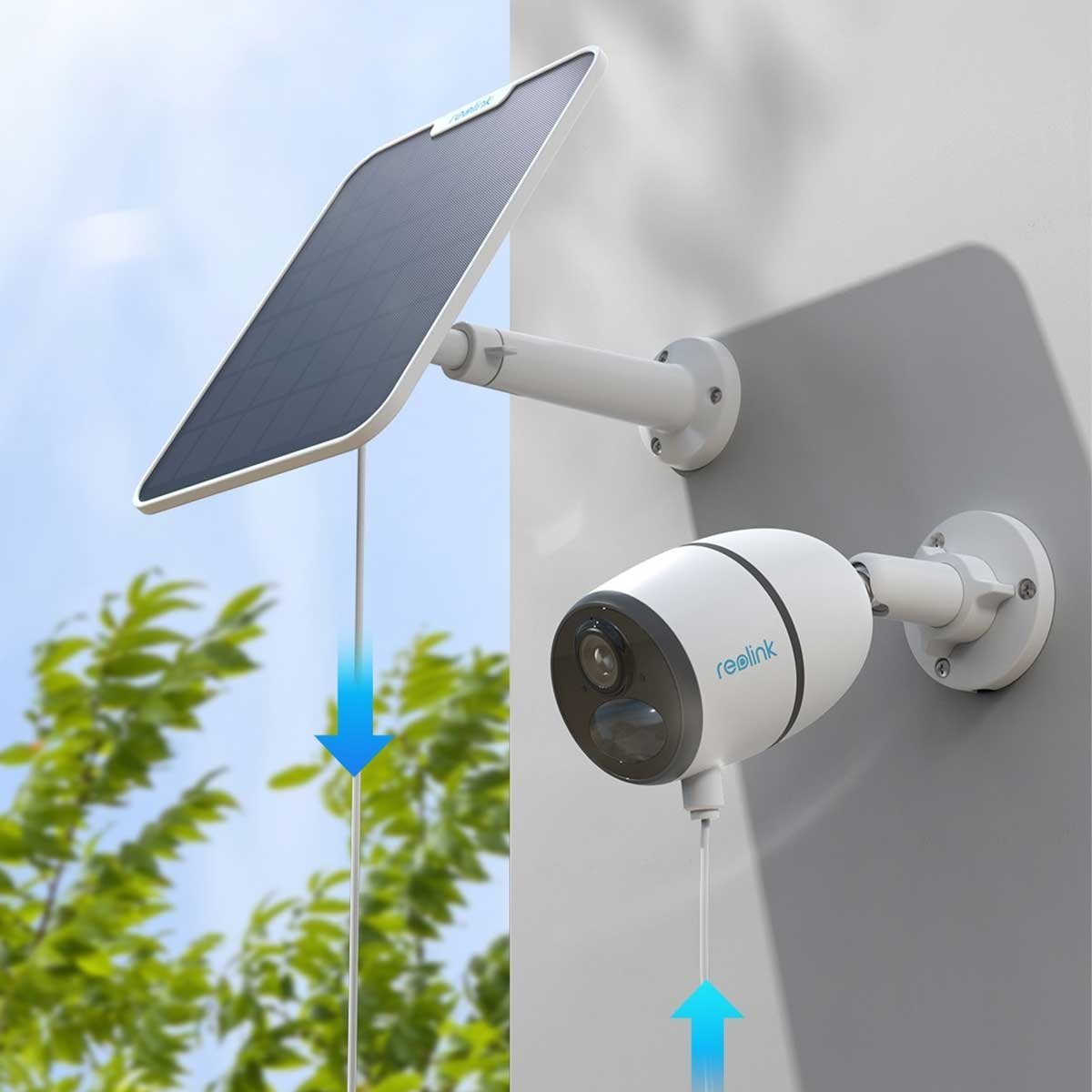 Reolink Solarpanel 2 für akkubetriebene Reolink Überwachungskameras Solar Panel, Wetterfest