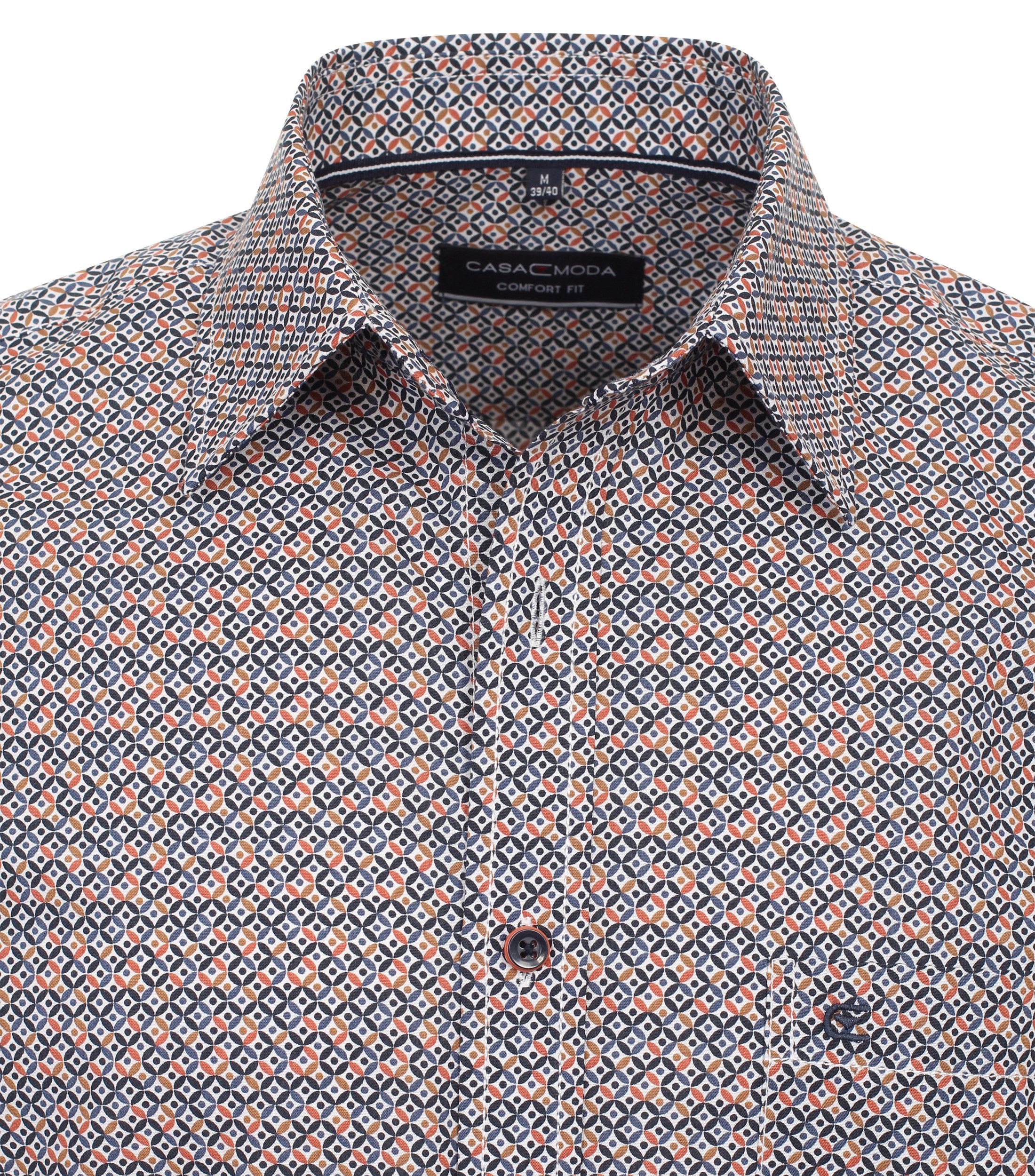 CASAMODA Kurzarmhemd CASAMODA Freizeithemd Kurzarm Print