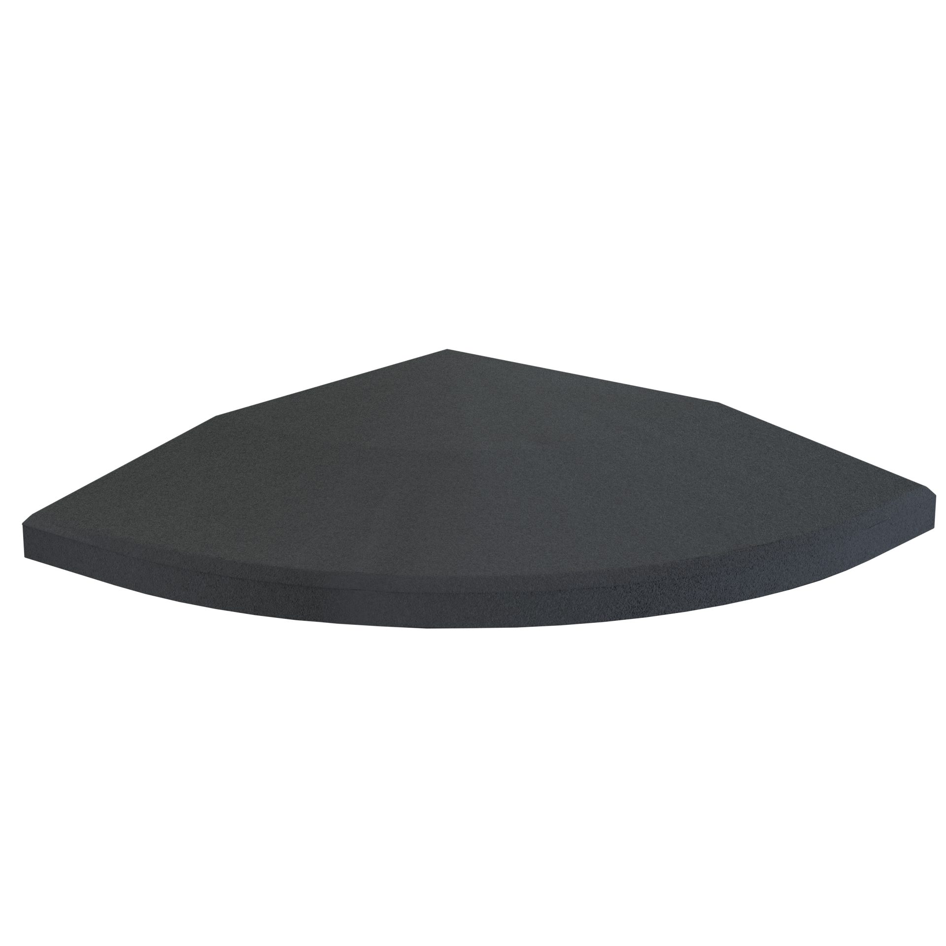 Flow Fitness Bodenschutzmatte Flow Fitness Eckprofil für Gummimatten 20 x 20 x 2 cm