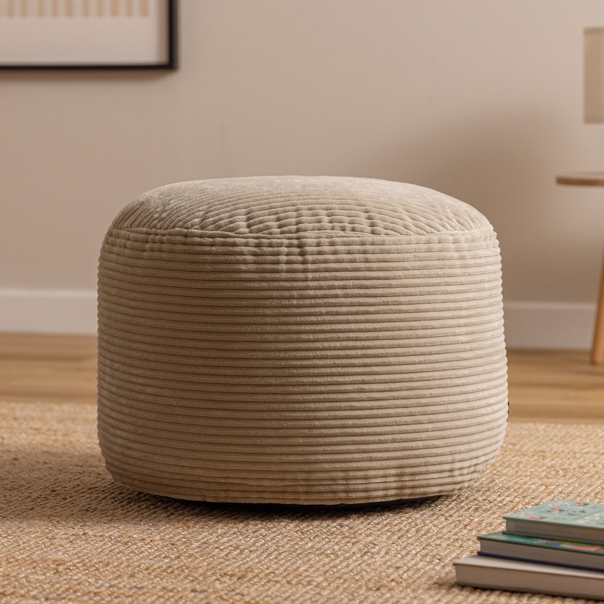 icon Pouf XL aus Cord „Milano“, mit Füllung