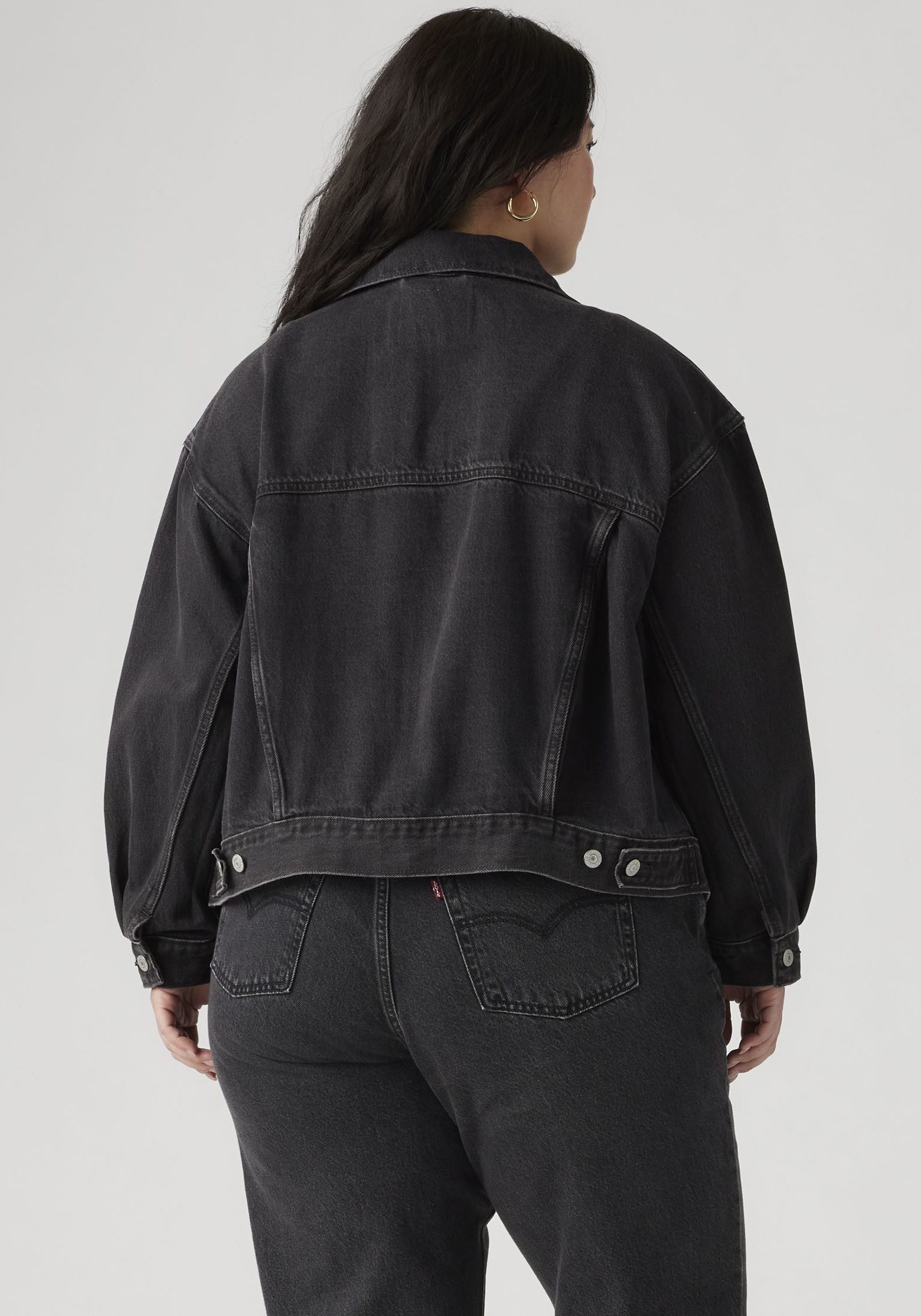Levi's® Plus Jeansjacke TRUCKER in leichter Used-Waschung