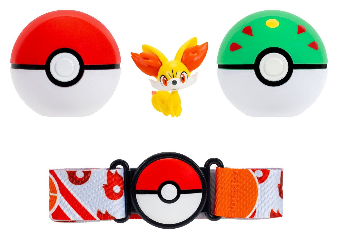 Jazwares Actionfigur Pokémon Clip 'n' Go Gürtel-Set Actionfigur Fynx