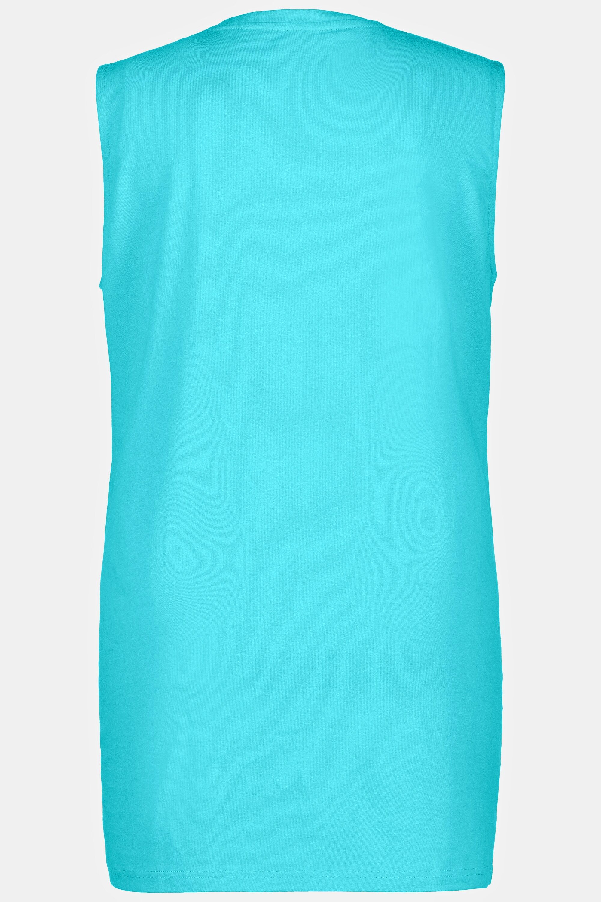 Ulla Popken Longshirt Longtop Classic Fit Carré-Ausschnitt ärmellos – Bild 4 von 5