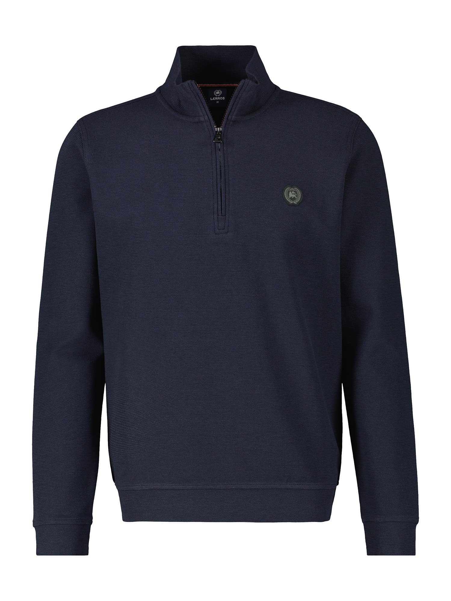 Sweatshirt Sweat-Troyer in Strukturqualität
