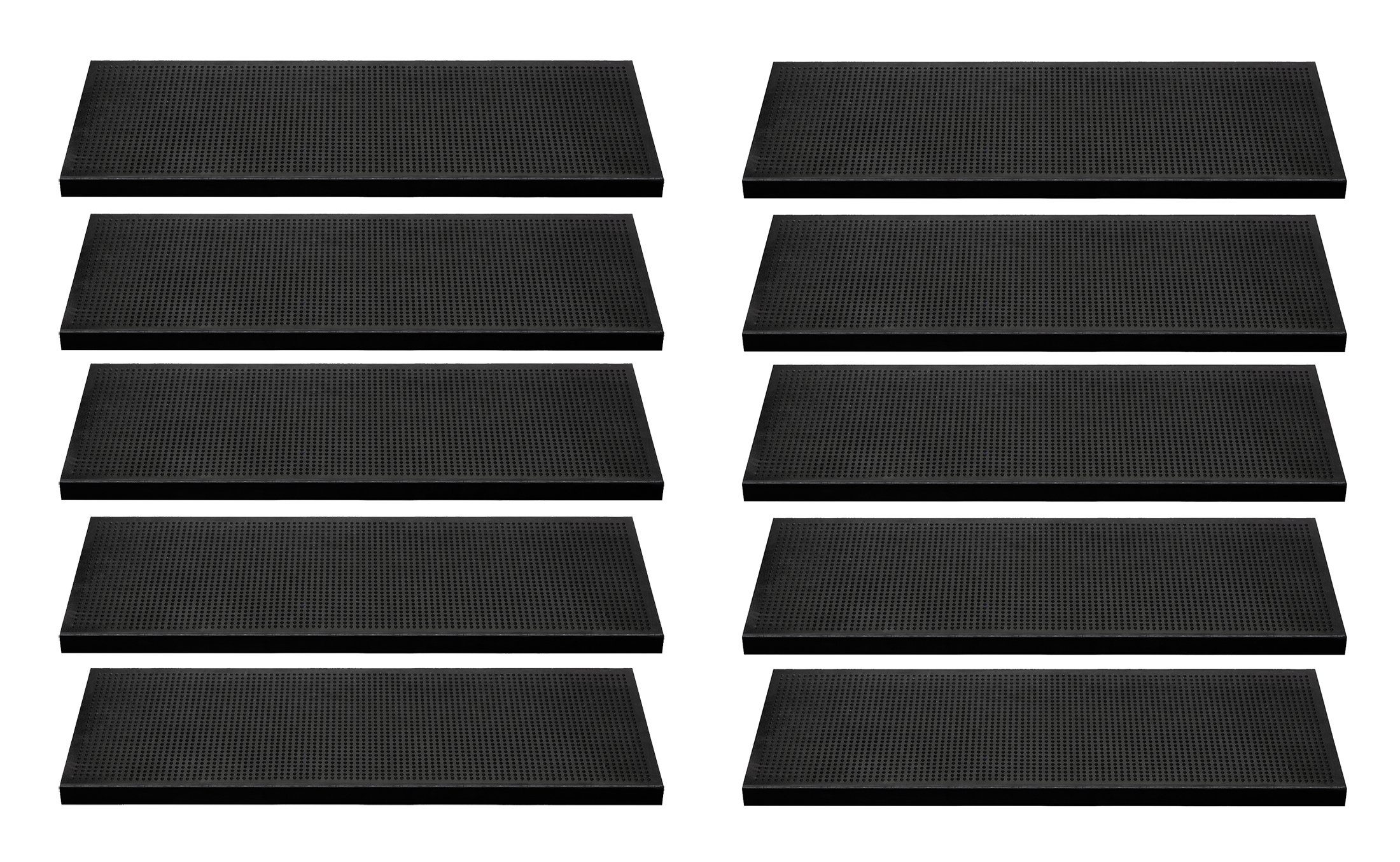 BigDean Stufenmatte Stufenmatten Set aus Gummi - 75x25cm - mit Winkelkante, günstig online kaufen