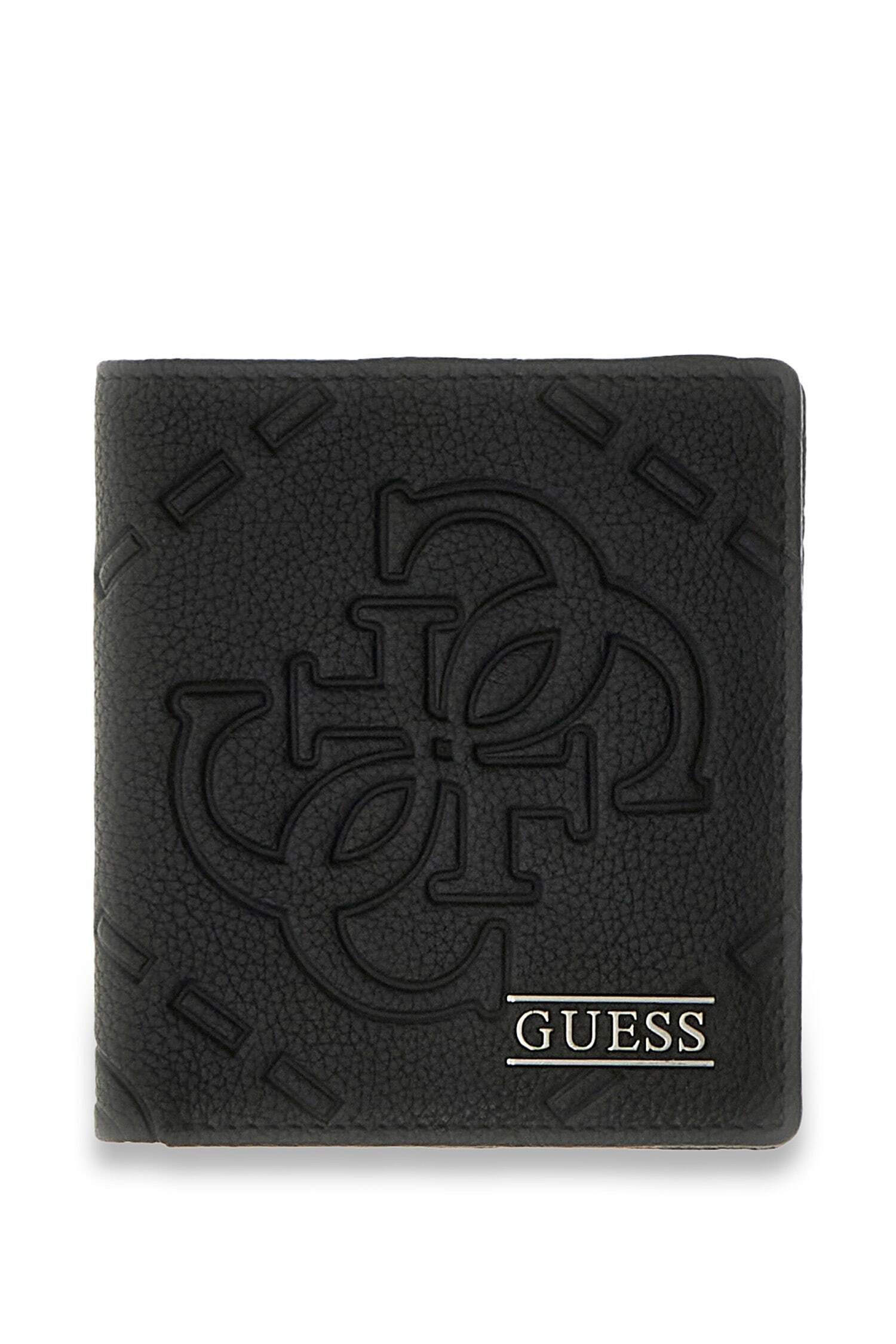 Guess Geldbörse BOSTON BIFOLD S, Herren Geldbeutel, Portemonnaie zum Klappen