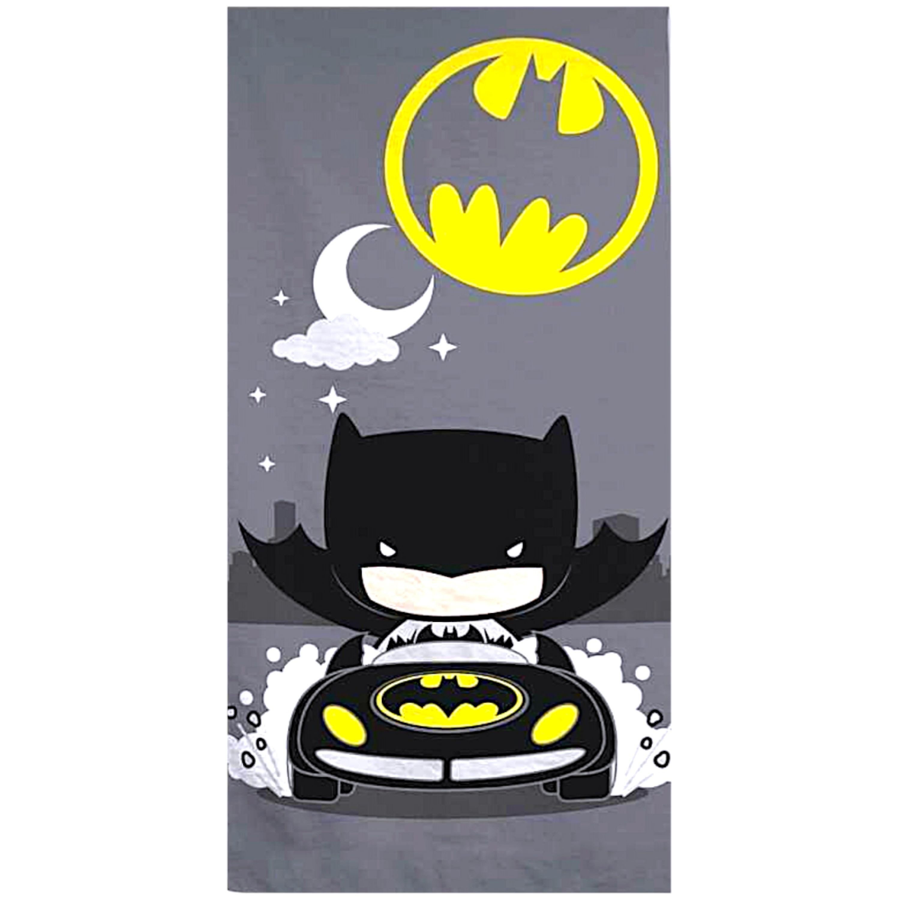 Batman Badetuch, Mikrofaser, Jungen Strandtuch aus Baumwolle 70 x 140 cm