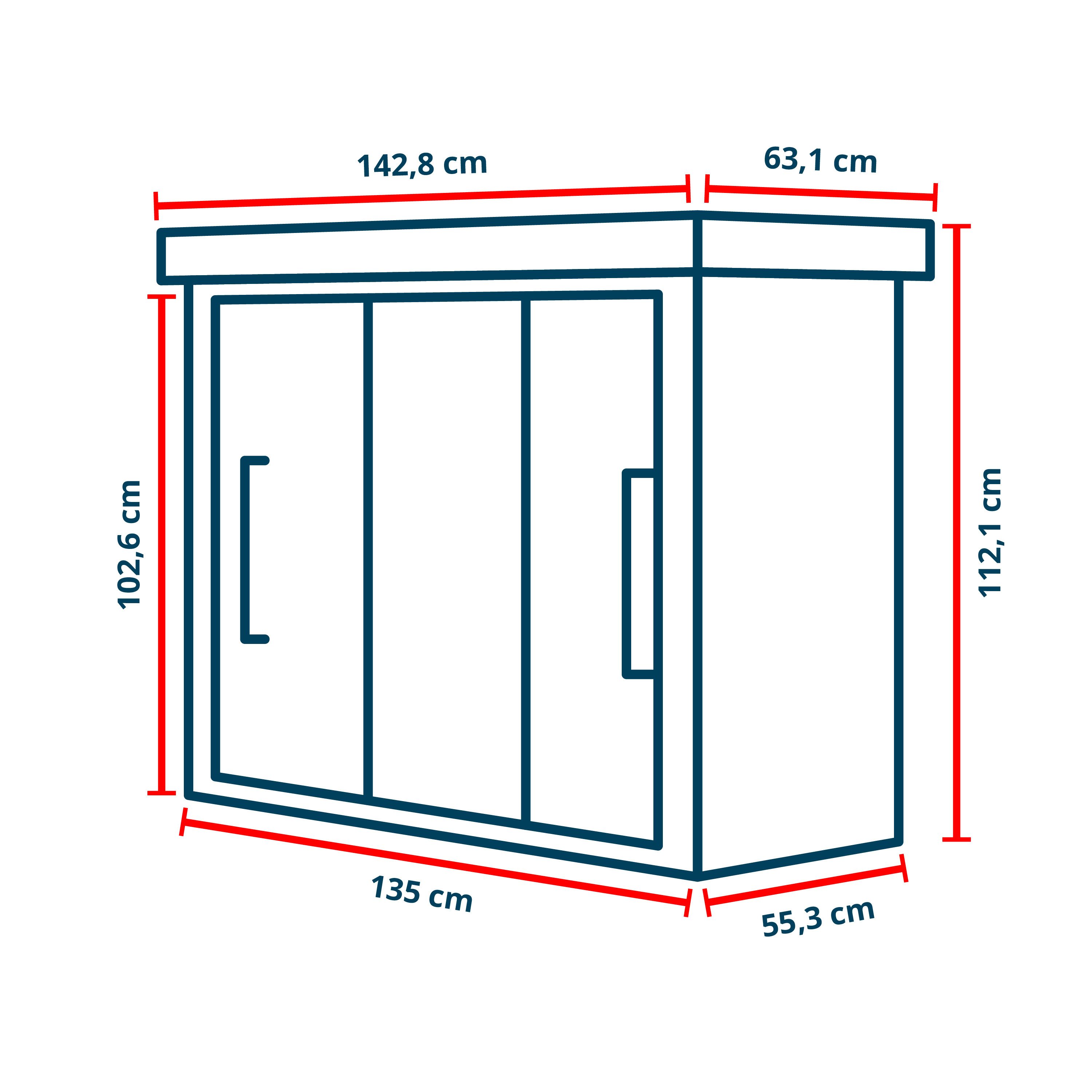 GFP Garten-Geräteschrank Gartenschrank Gerätehaus Geräteschuppen Leon, günstig online kaufen