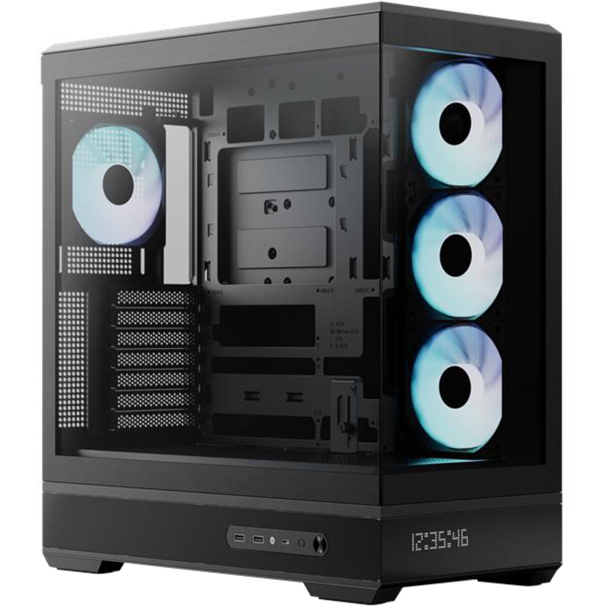 Aerocool PC-Gehäuse Aerocool P500B Digi-BK-v1, Tower-Gehäuse