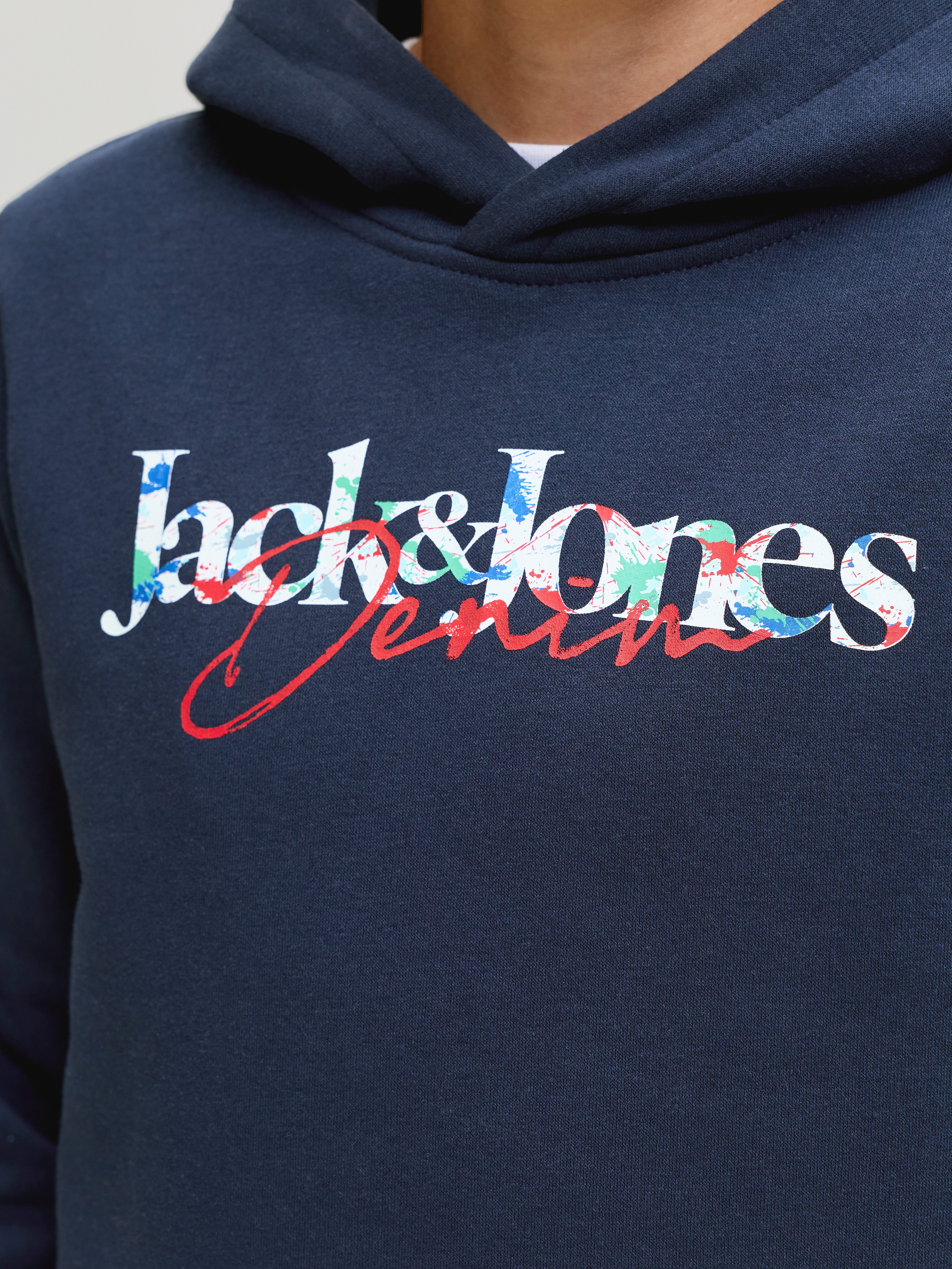Jack & Jones Junior Kapuzensweatshirt JJTOM SWEAT HOOD SN JNR Baumwollmischung, regular fit – Bild 3 von 5