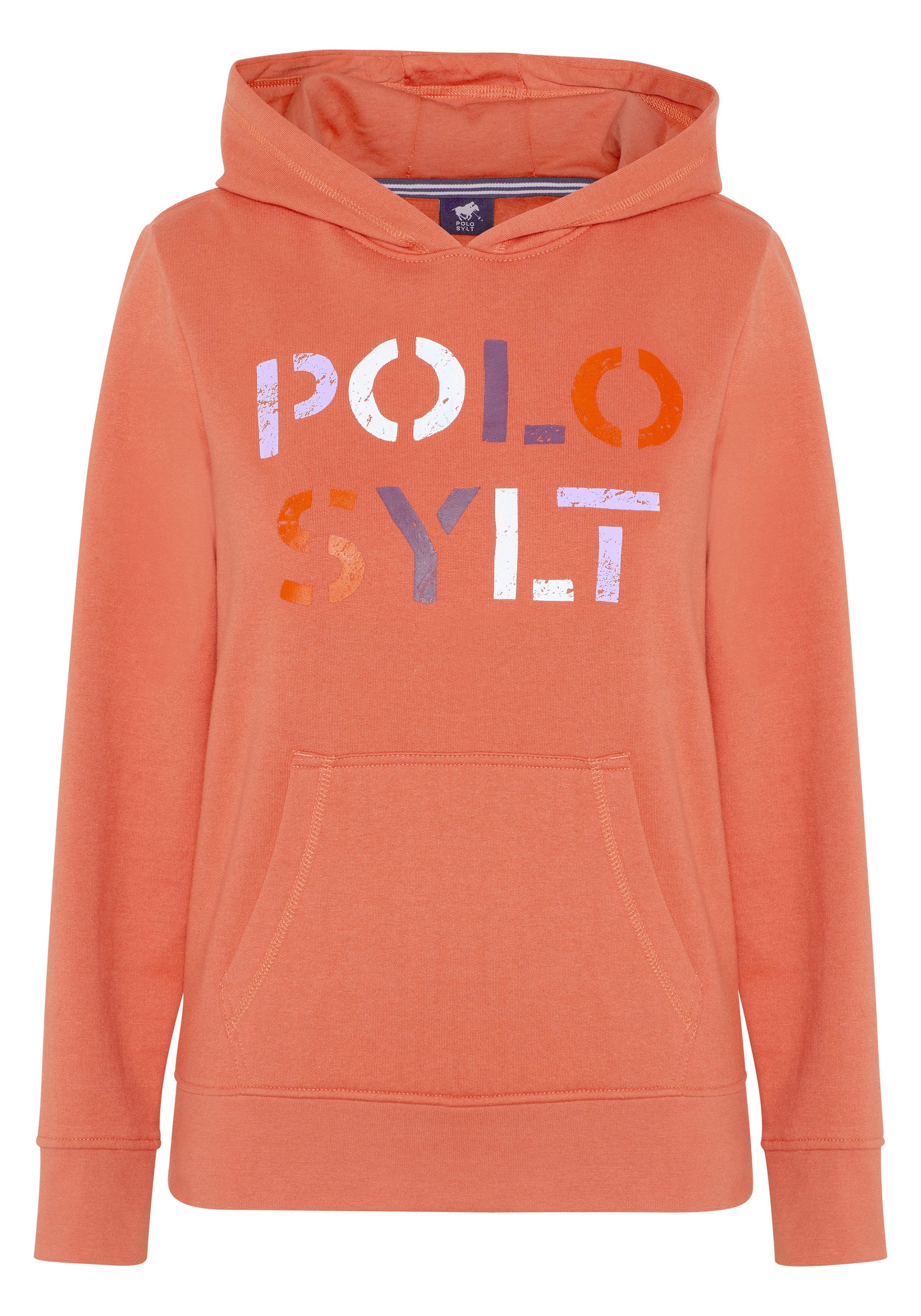 Polo Sylt Kapuzensweatshirt mit Logo in Used-Optik
