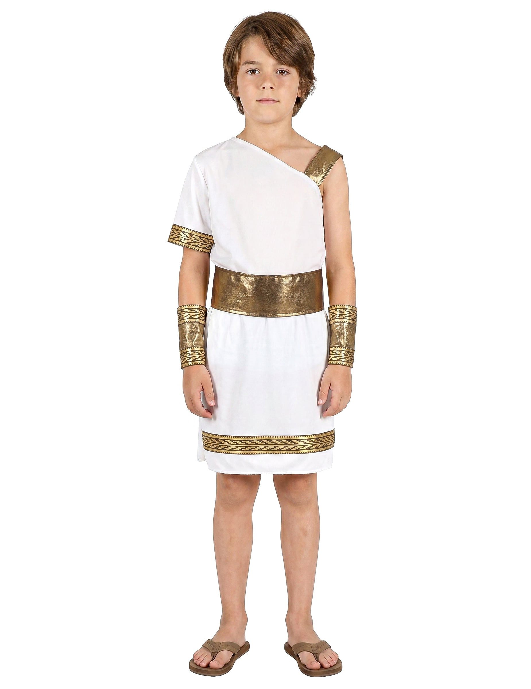JADEO Kostüm Römer-Kinderkostüm Antike weiss-gold