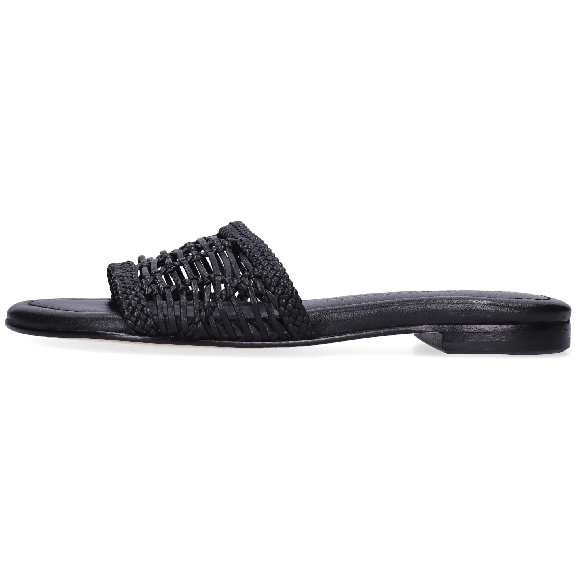 Melvin & Hamilton Hanna 100 Leder-Geflochtene Schuhe für Damen Pantolette Flache Absätze, Echtes Leder, Von Hand geflochten