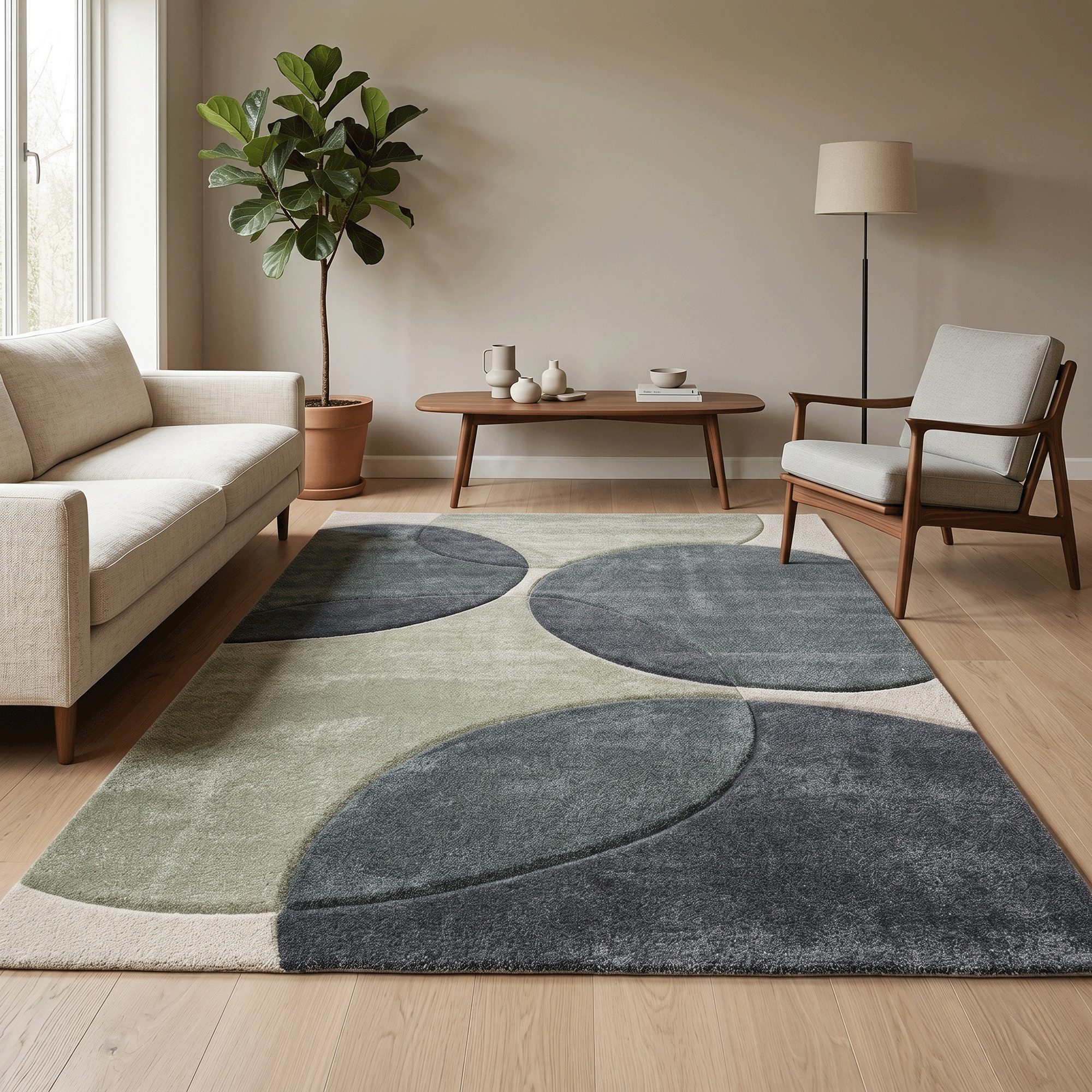 Pergamon Designteppich Designer Teppich Maui Modern, Rechteckig, Höhe: 13 mm
