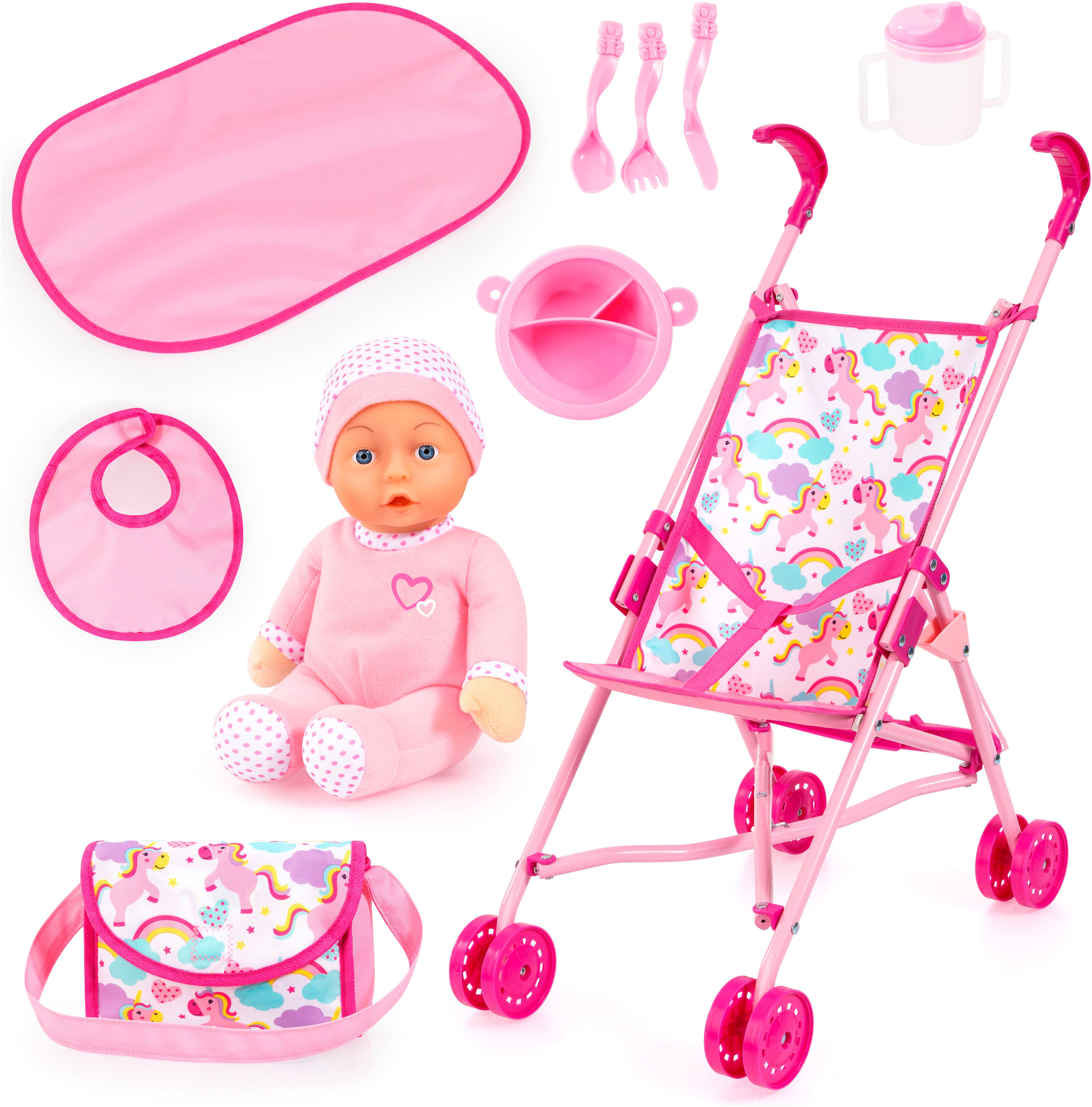 Bayer Puppenbuggy Set mit Puppe günstig online kaufen