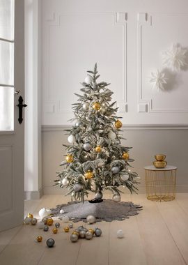 Thüringer Glasdesign Weihnachtsbaumklammer White Elegance, Weihnachtsdeko, Christbaumschmuck (3-tlg), Vogel