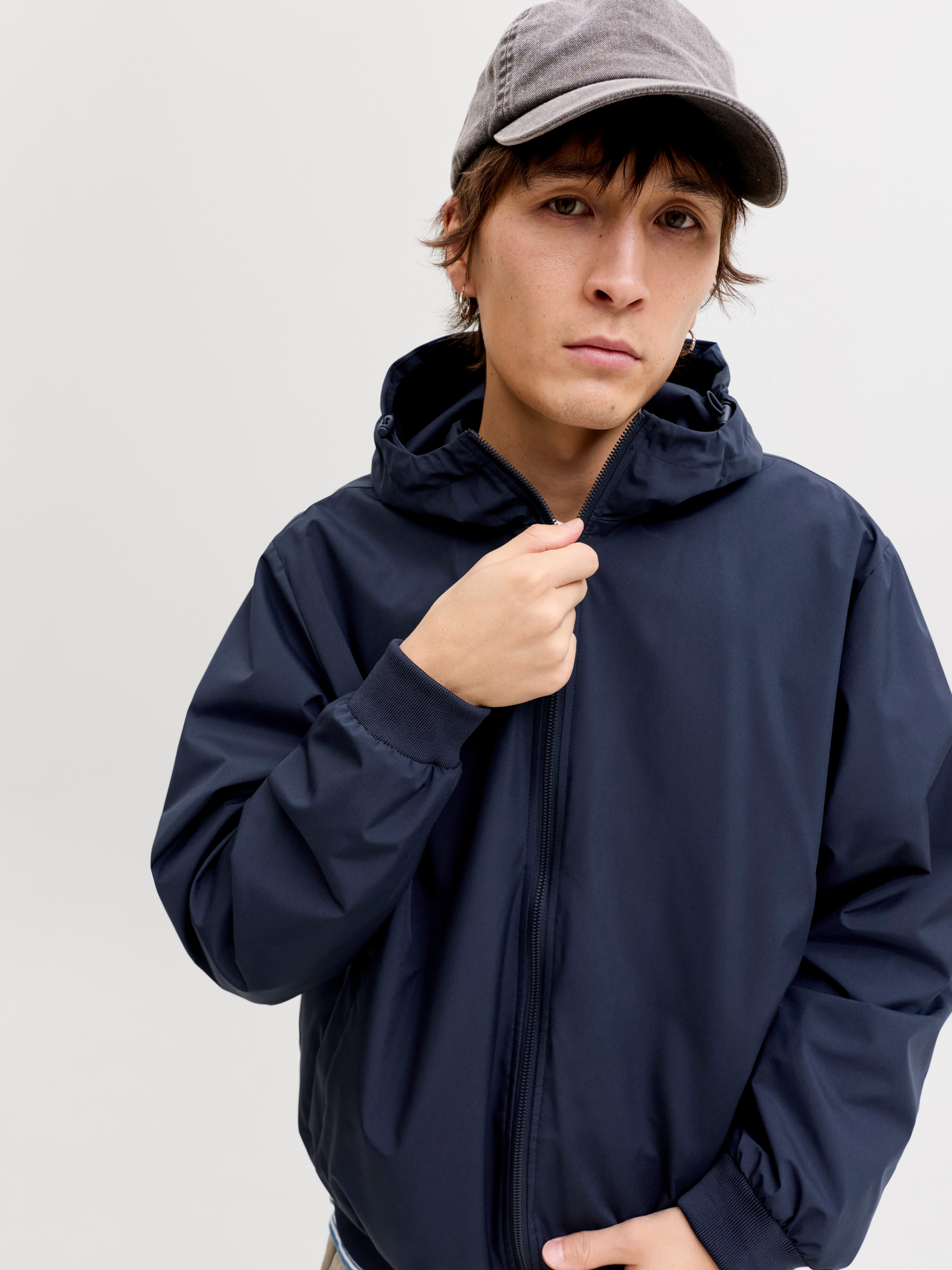 Jack & Jones Blouson JJECHARGE LIGHT JACKET HOOD NOOS mit Kapuze