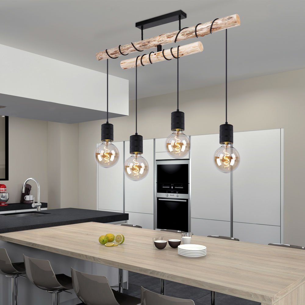Retro LED Pendel Decken Lampe Wohn-Ess-Zimmer Küchen Tisch Hänge Decken Leuchte 