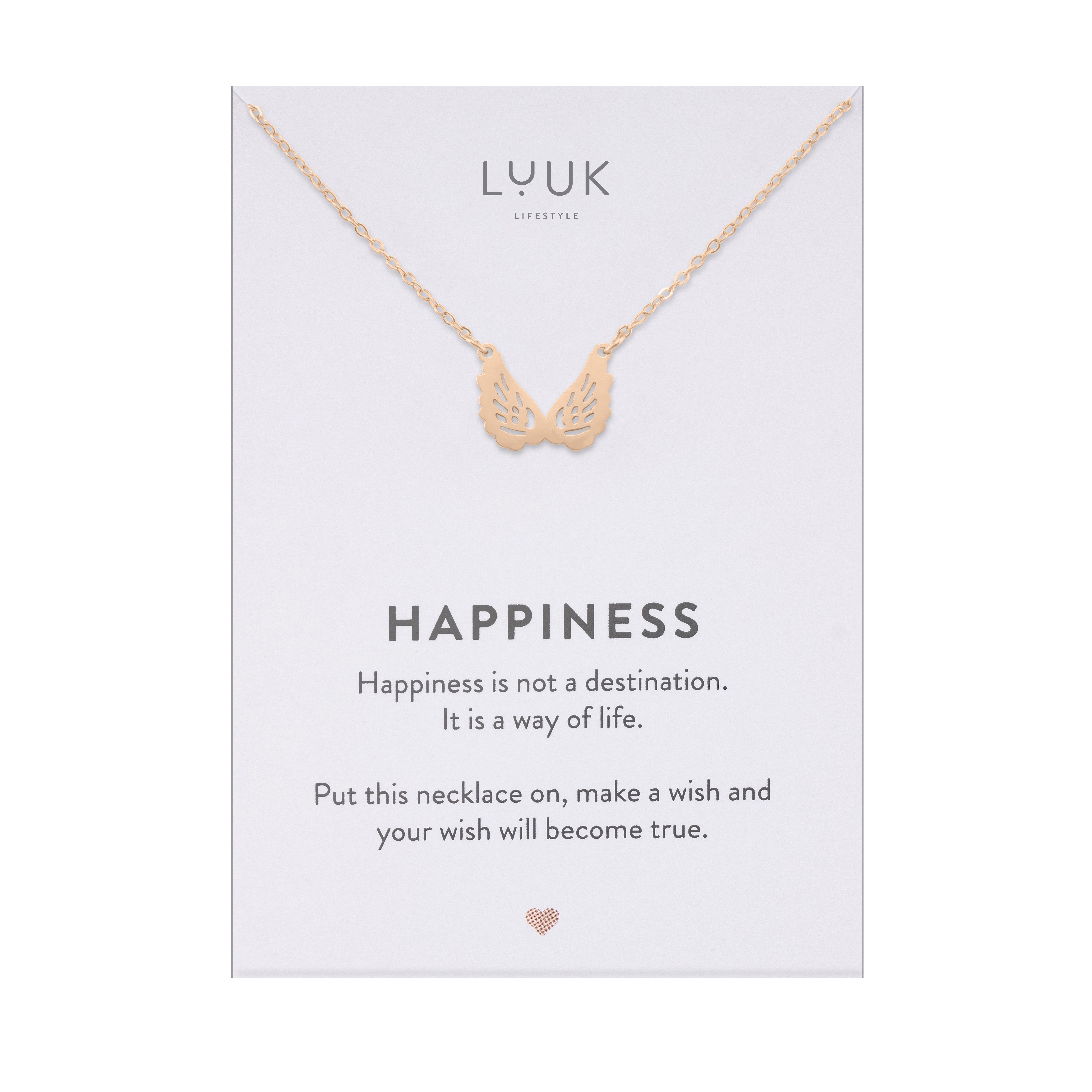 LUUK LIFESTYLE Kette mit Anhänger Engelsflügel, günstig online kaufen