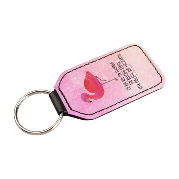 Mr. & Mrs. Panda Schlüsselanhänger Flamingo Classic - Aquarell Pink - Geschenk, Schlüsselanhänger, für m (1-tlg), Vielseitigkeit