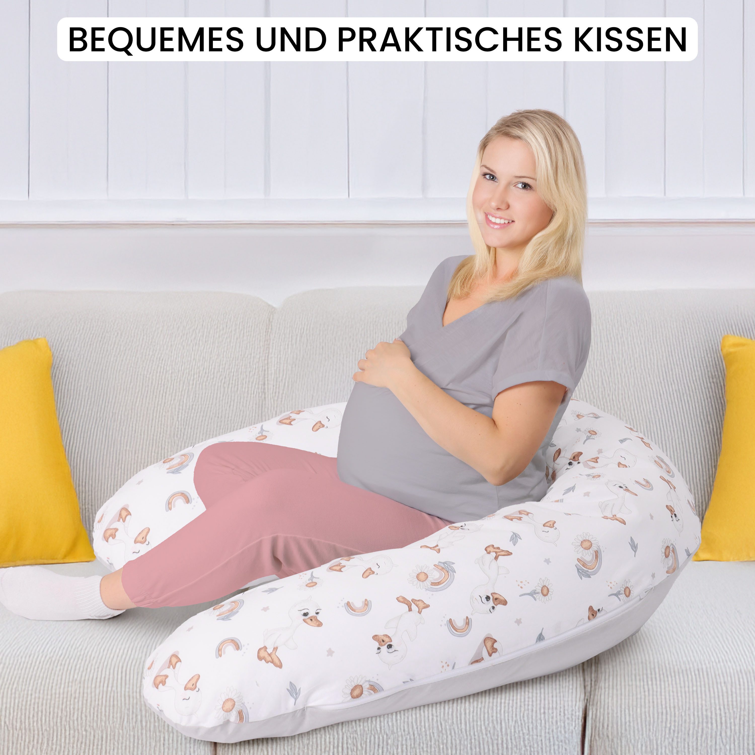 Amilian Stillkissen XXL 170 cm - Schwangerschaftskissen & Seitenschläferkis günstig online kaufen