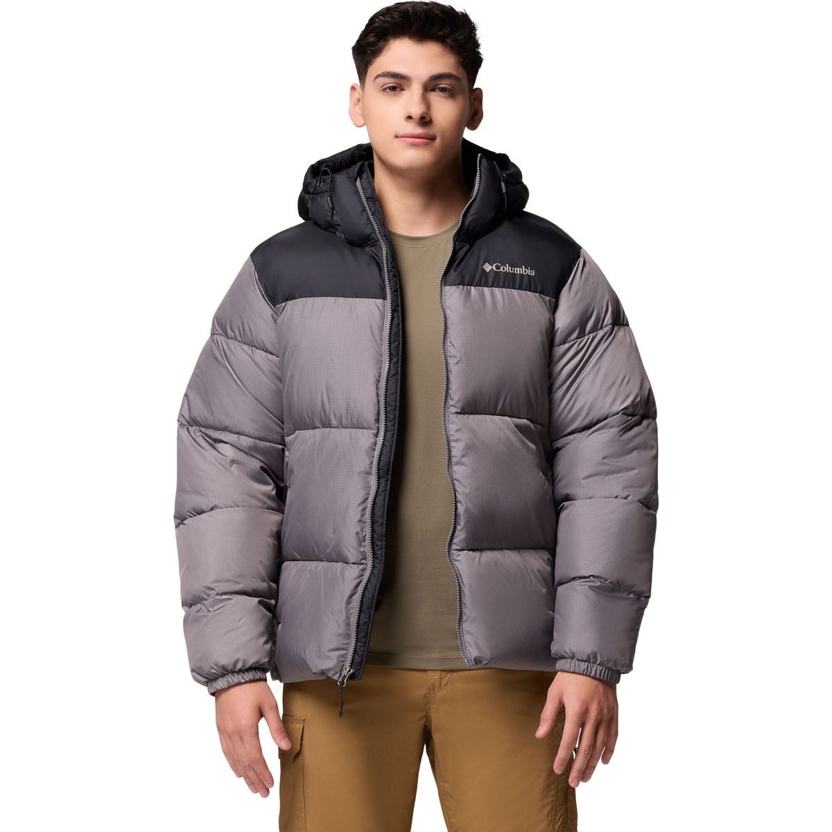 Columbia Steppjacke Puffect II Hooded Jacket Herren-Steppjacke mit wasserabweisendem Material und recycelter