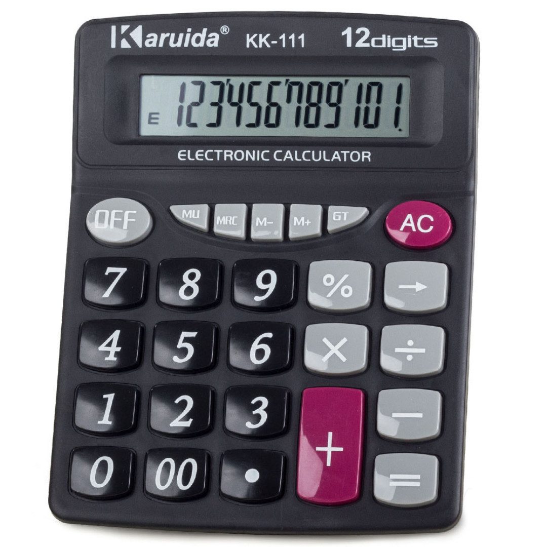RACEL Taschenrechner XL Taschenrechner mit großen Tasten 12‑stellig