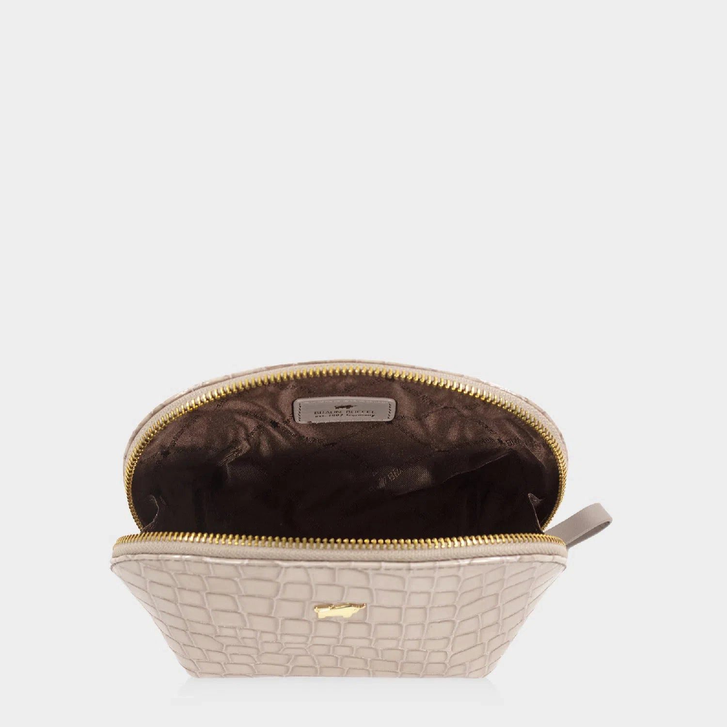 Braun Büffel Kulturbeutel VERONA Kosmetik Etui M beige