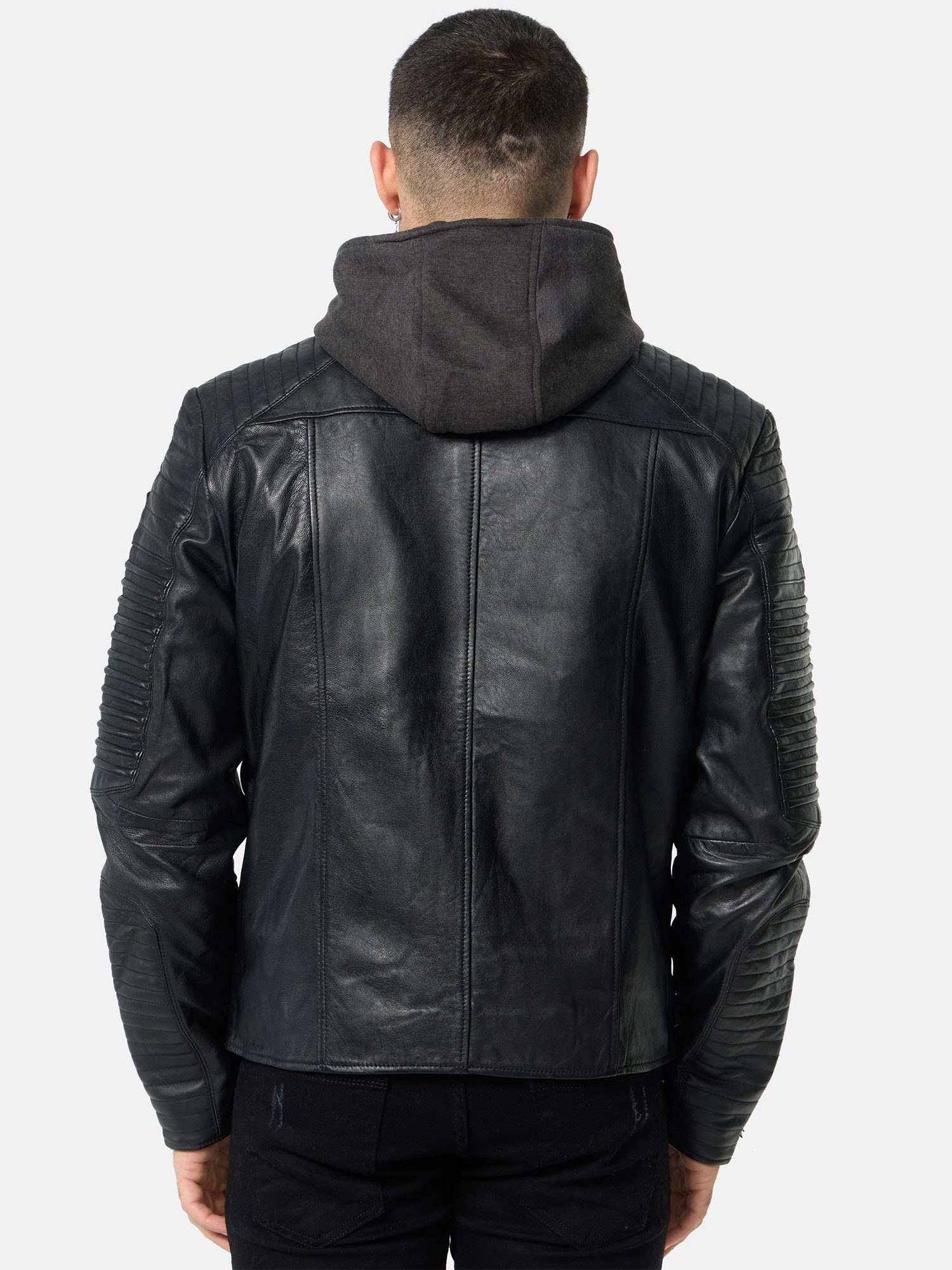Tazzio Lederjacke A800 Biker-Look mit abnehmbarer günstig online kaufen