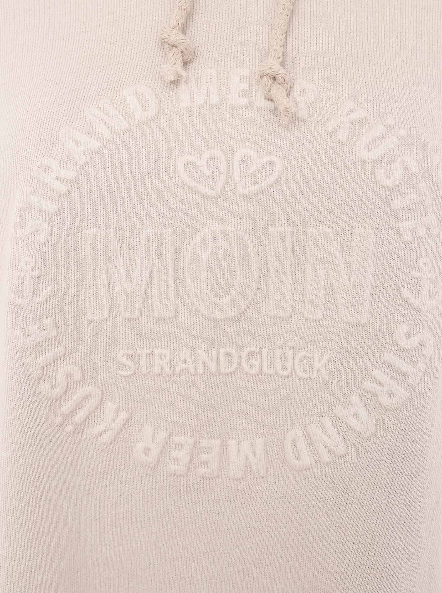 Zwillingsherz Hoodie "Moin" Kapuze, Kordelzug, Langarm, maritimer Schriftzug – Bild 5 von 5