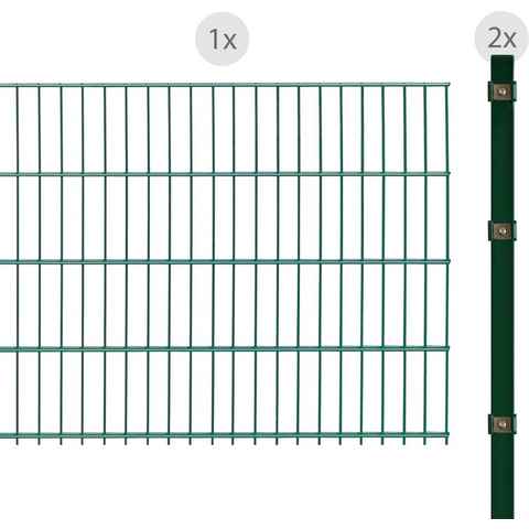 Arvotec Doppelstabmattenzaun ESSENTIAL 83 zum Einbetonieren, (Set), Zaunhöhe 83 cm, Zaunlänge 2 - 60 m