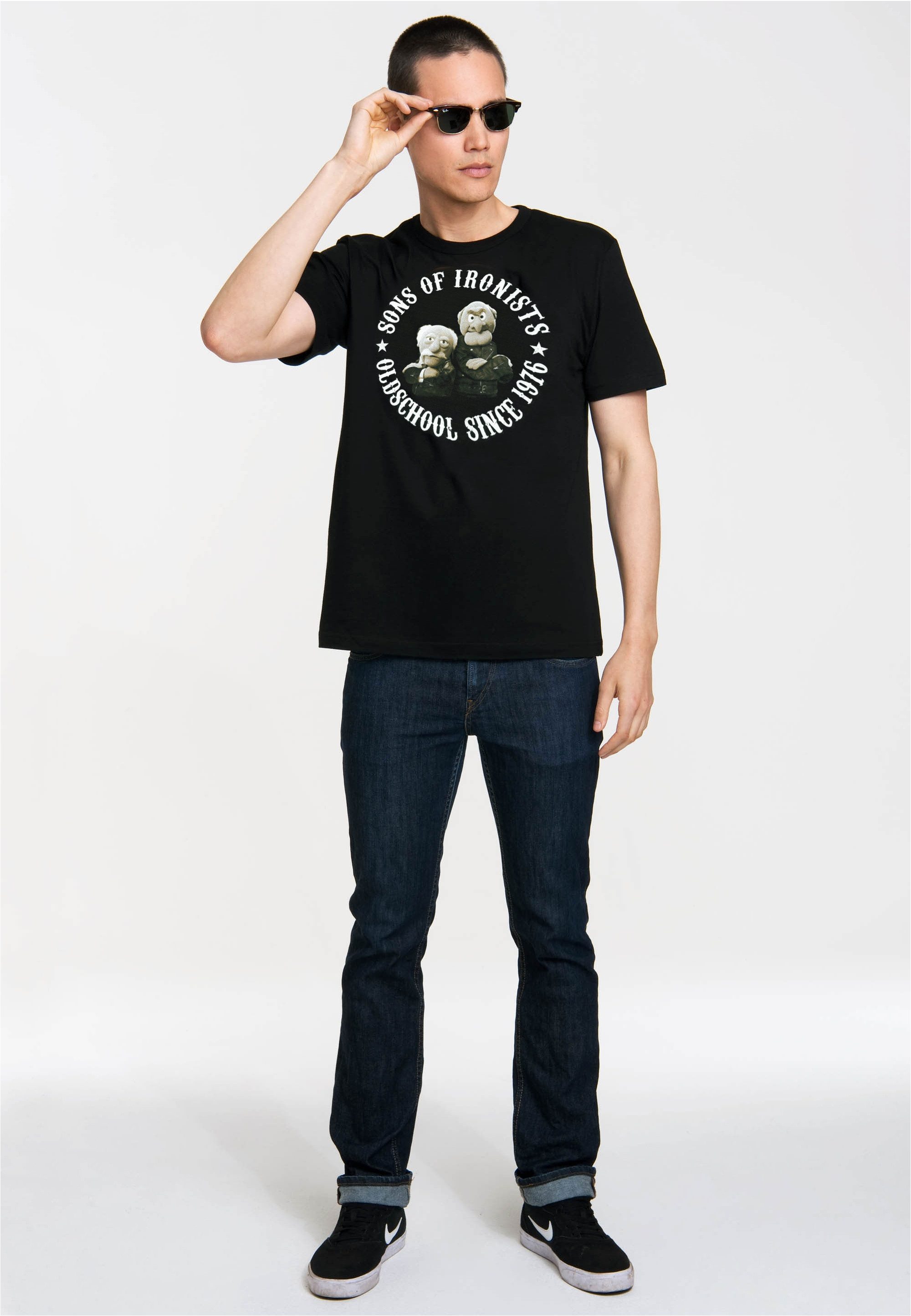 LOGOSHIRT T-Shirt Muppets - Waldorf & Statler - Sons Of Ironists mit coolem günstig online kaufen