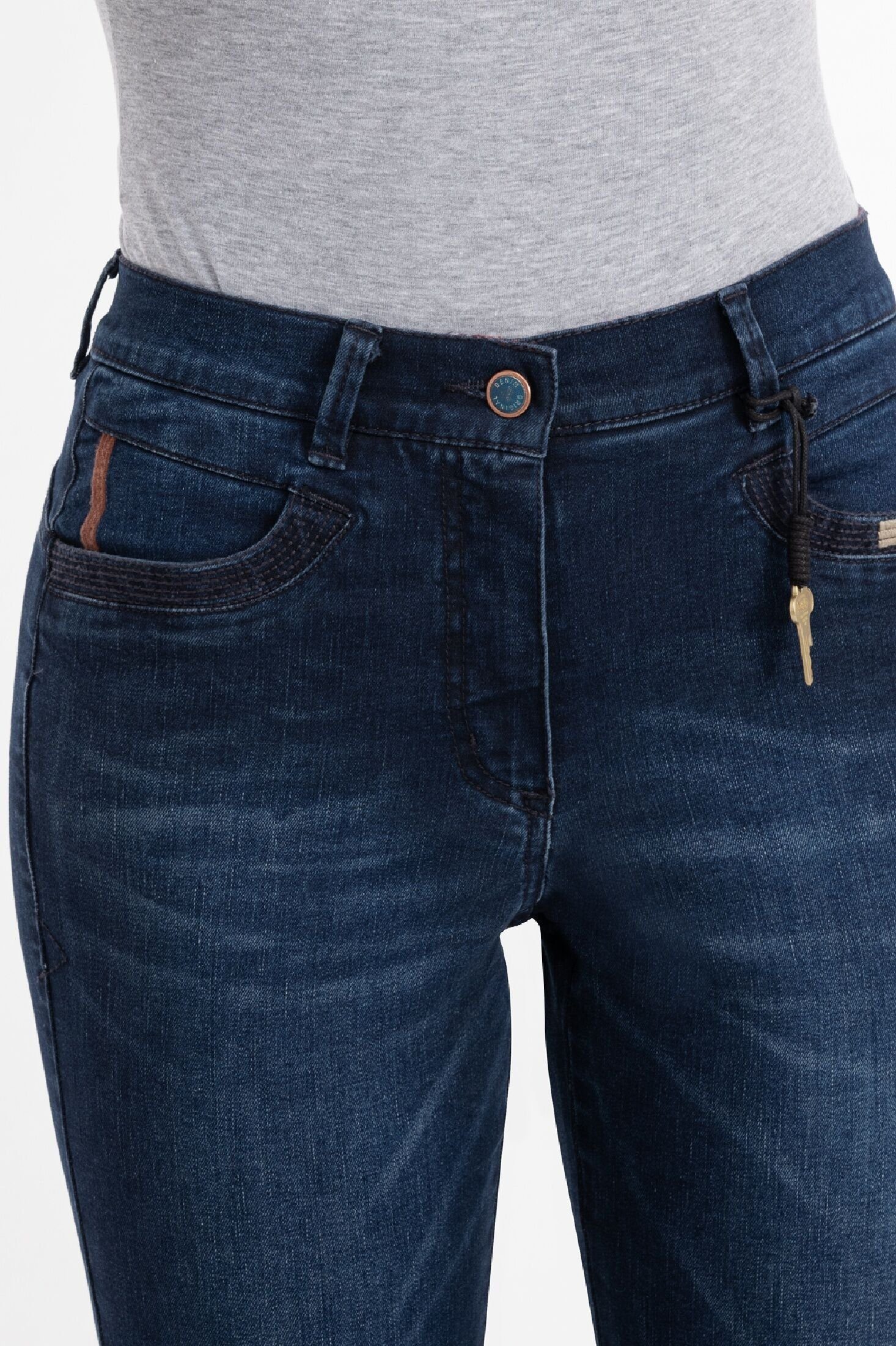 ALEXA Stickereien DEEP-BLUE Pants Recover Kontrastfarbige Slim-fit-Jeans