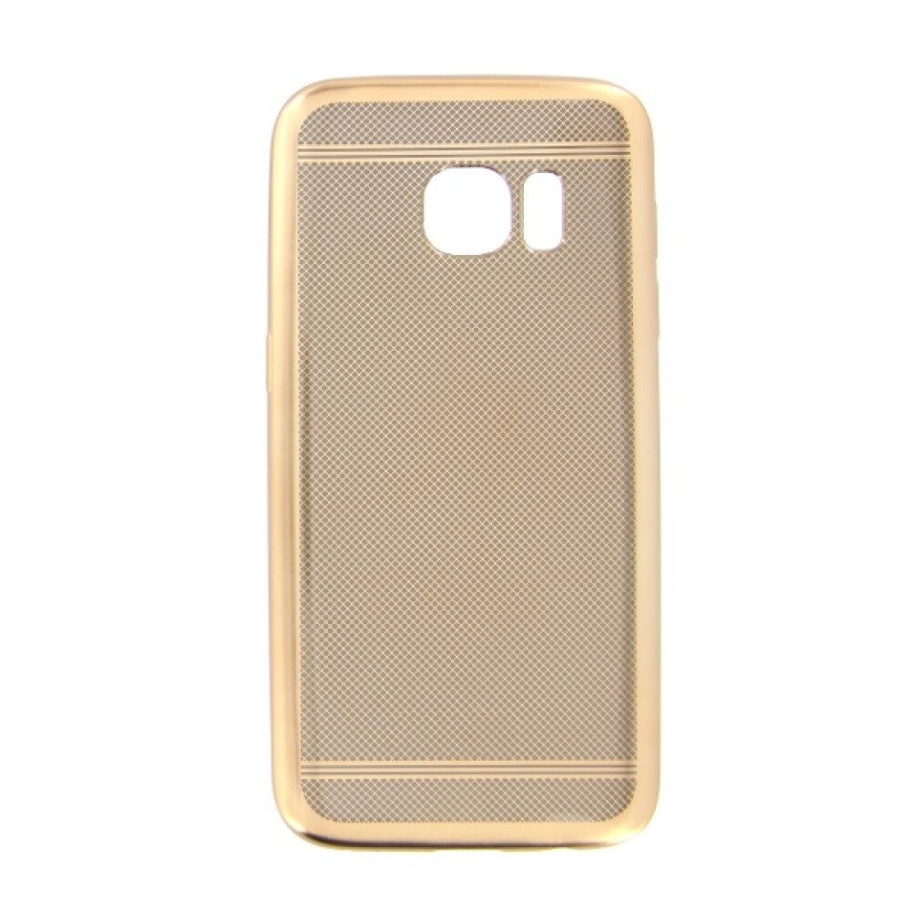 Handytasche Silikonhülle Handyhülle für Samsung Galaxy S7 Gold Schutz Case (Silikonhülle)
