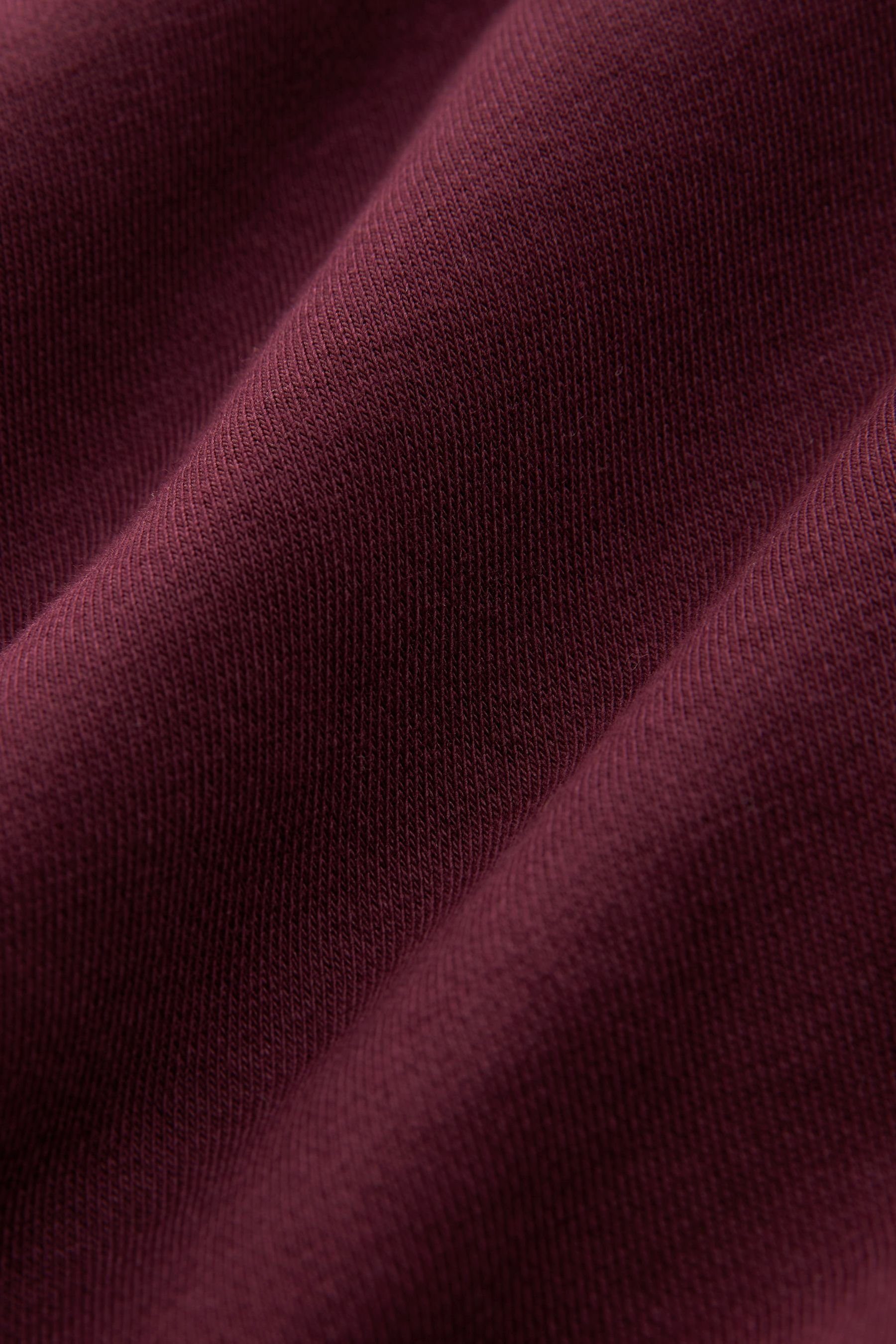 Red (1-tlg) Kapuzensweatjacke Next Kapuzenjacke Burgundy