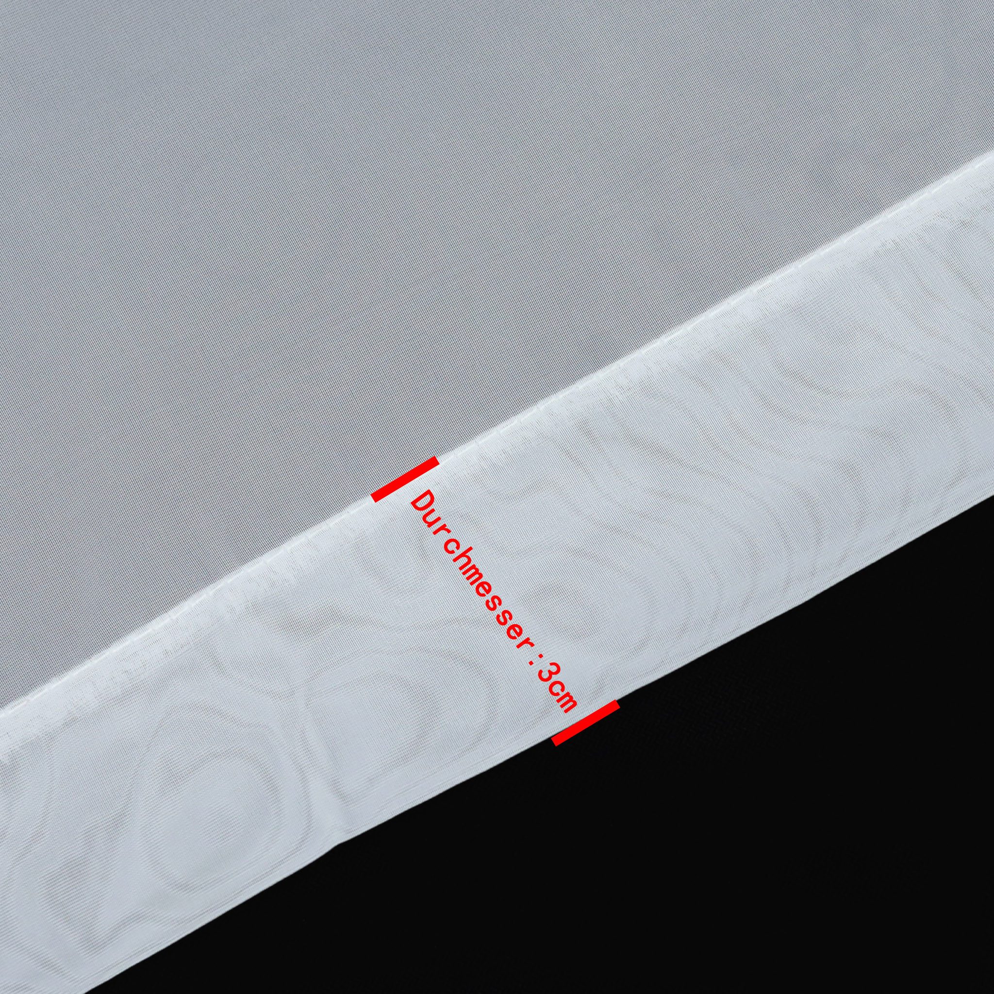 Joyswahl Scheibengardine (1 St), Stangendurchzug, transparent, Voile, landhaus Kurzstore mit Quaste bestickte Panneaux