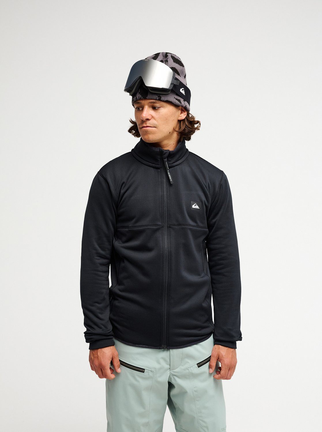 Quiksilver Fleecejacke STEEP POINT FZ FLEECE mit durchgehendem Reißverschluss, aus Polyester und Elasthan