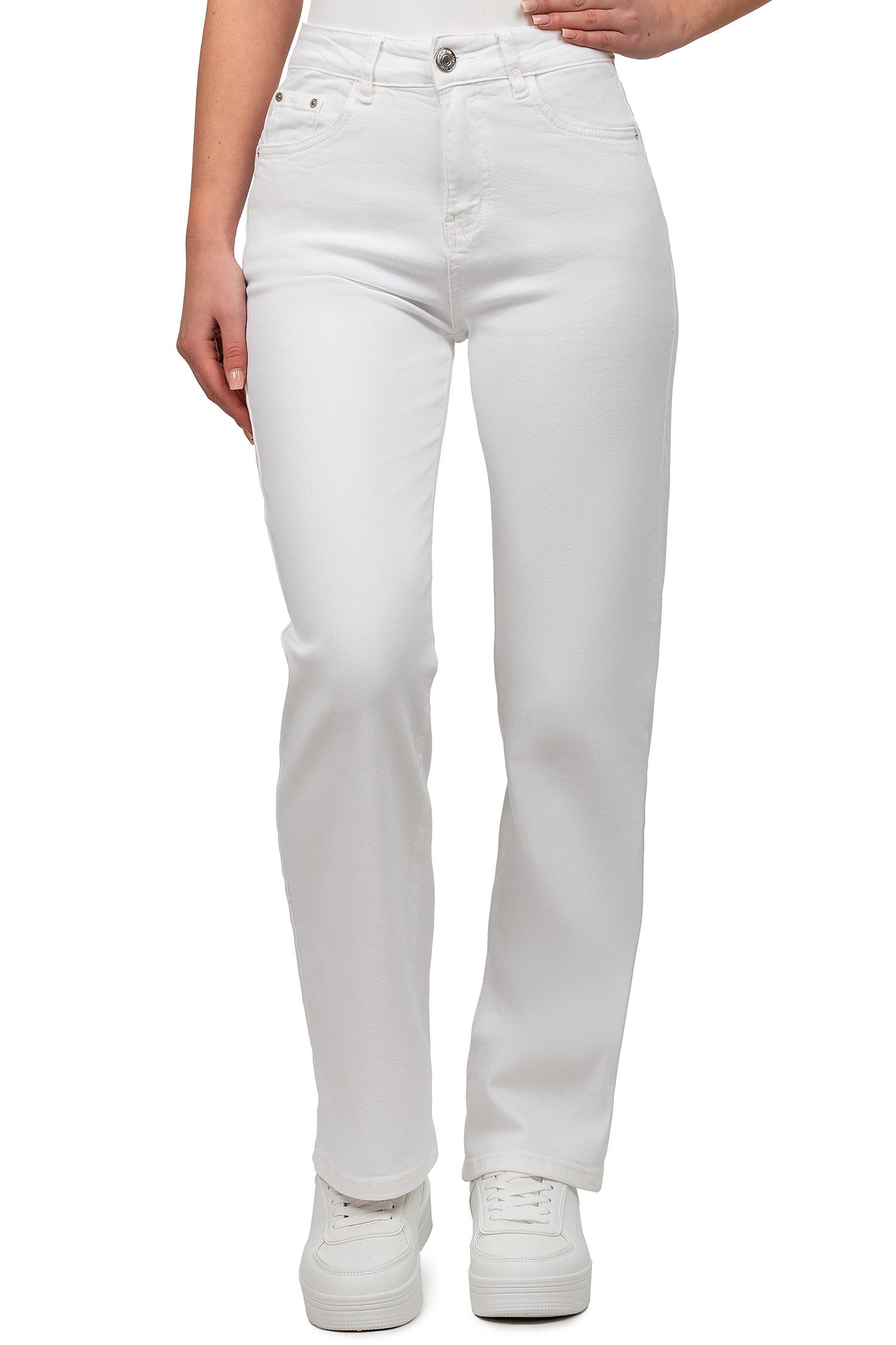 Reichstadt 5-Pocket-Jeans Casual Wide Leg Damen günstig online kaufen