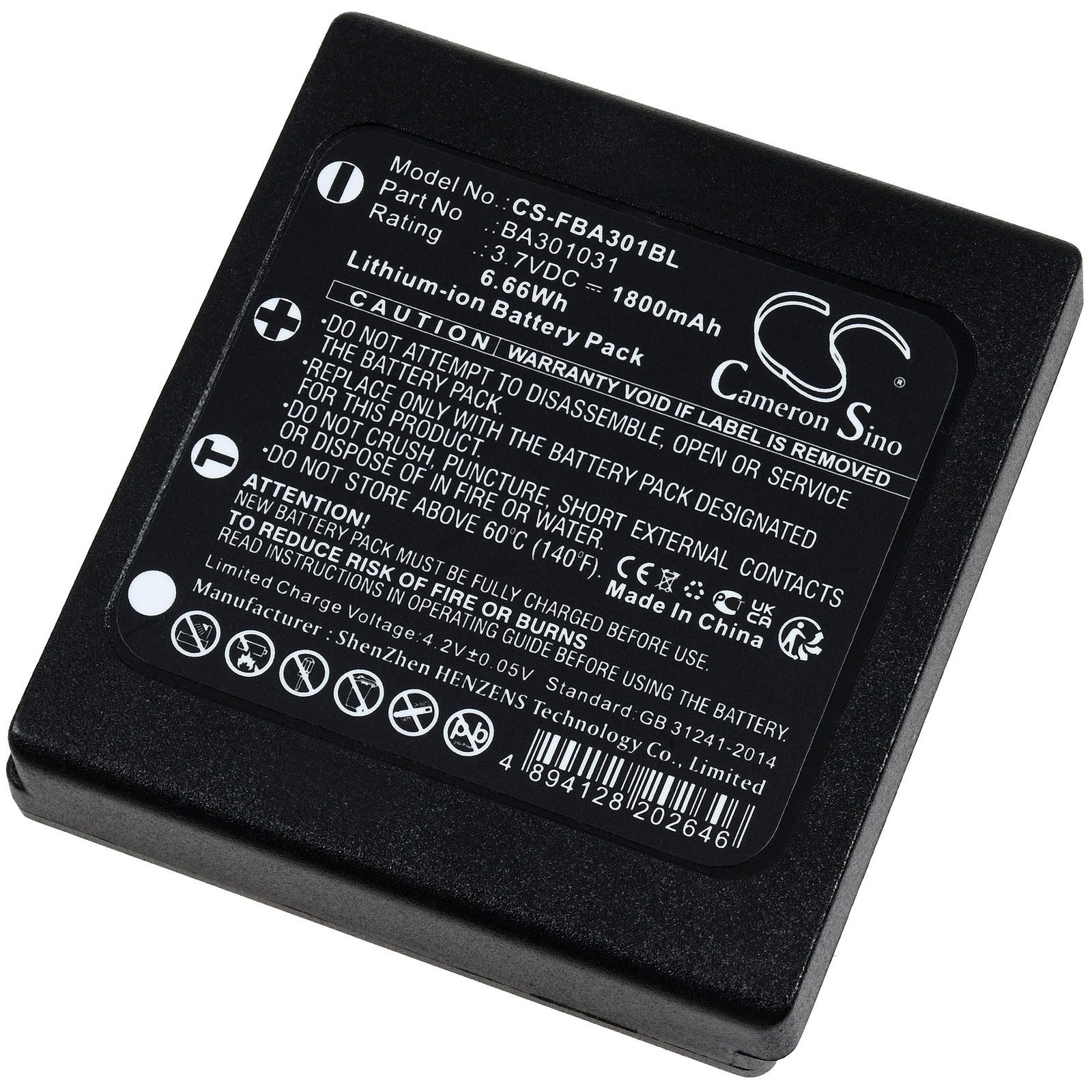 Powery Akku für HBC Typ BA301031 Akku 1800 mAh (3.7 V)