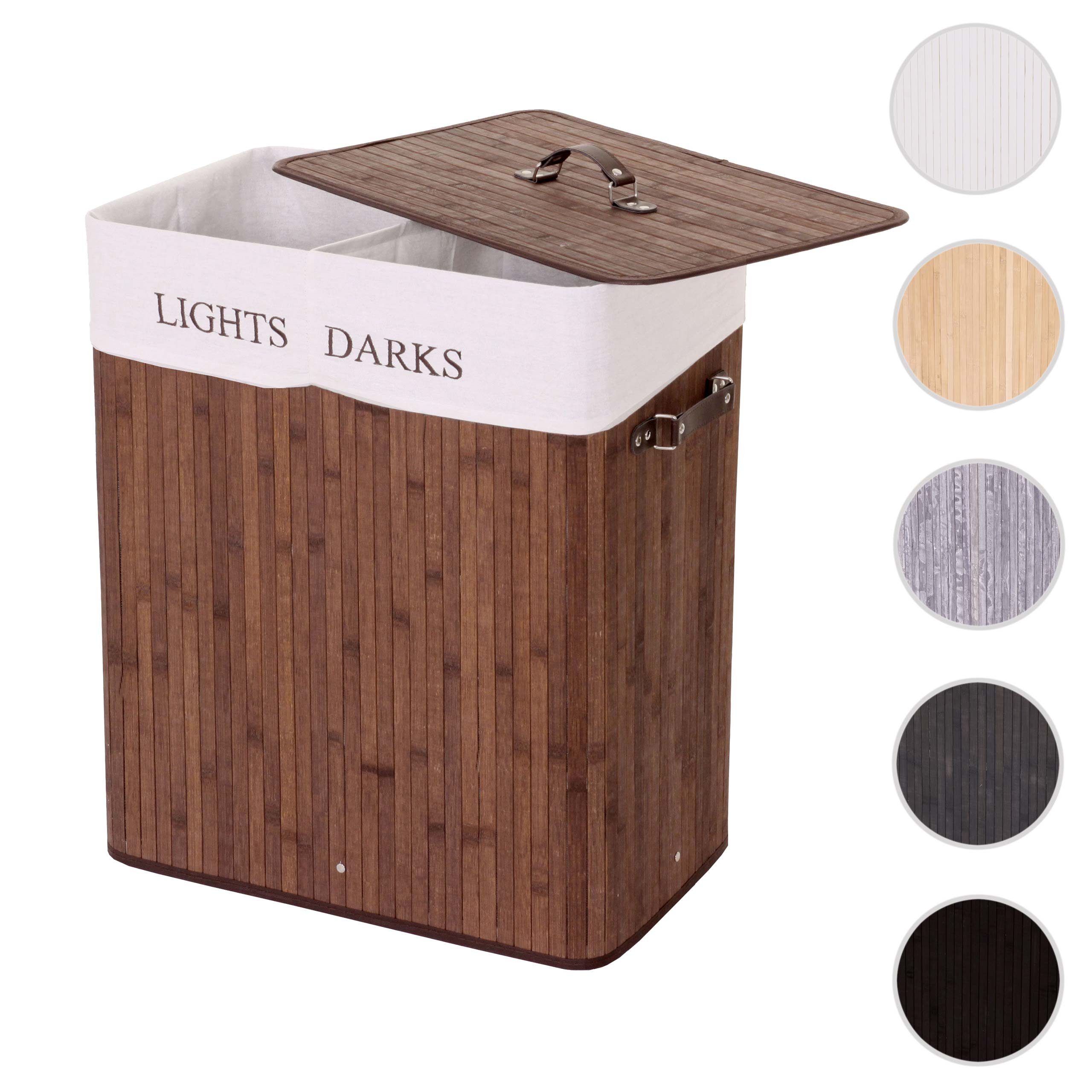 MCW Wäschekorb C21 63x55x34cm 100l Braun günstig online kaufen