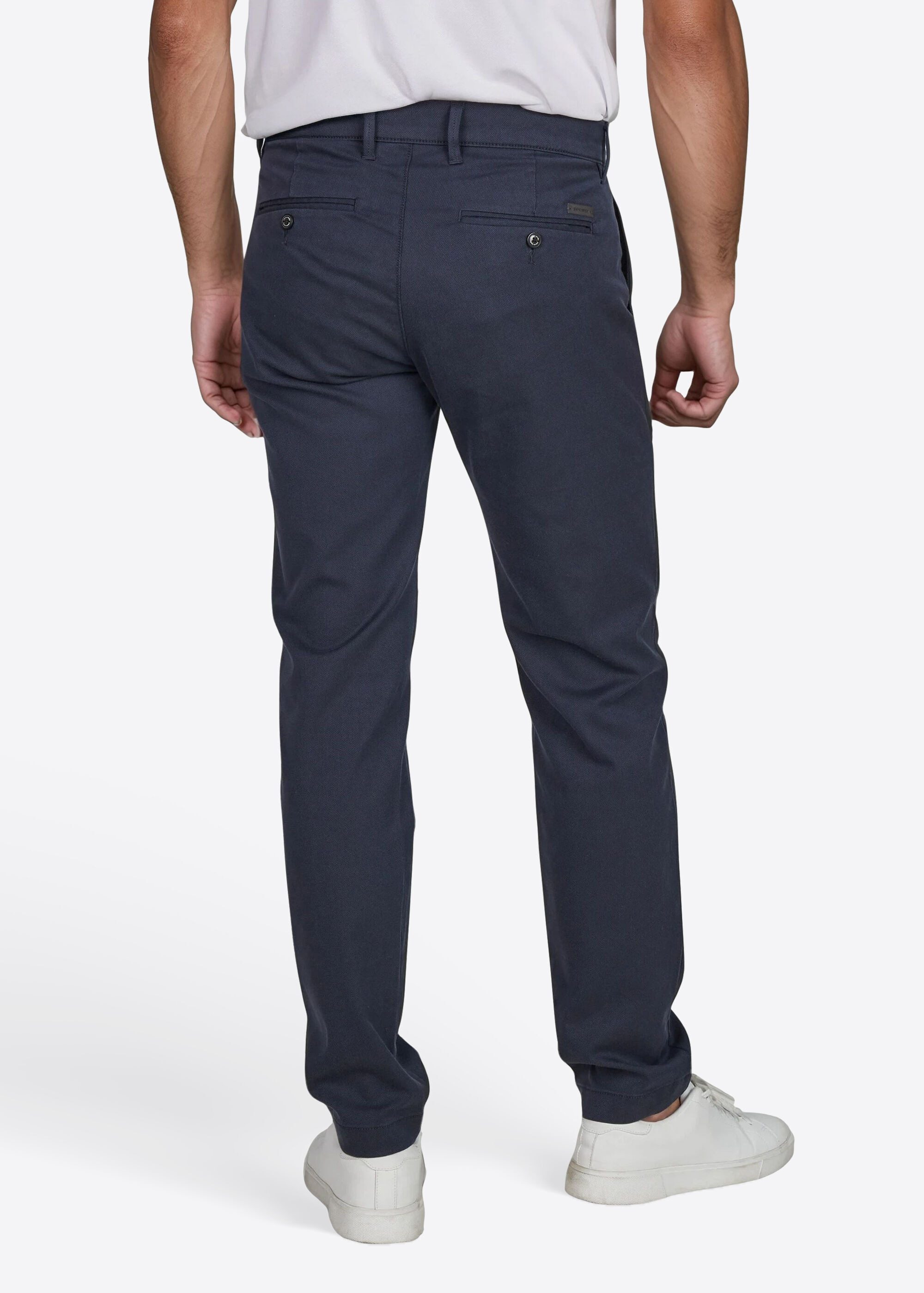 Pierre Cardin Chinohose Calais (1-tlg) mit Dornschlaufe für die Gürtelschnalle